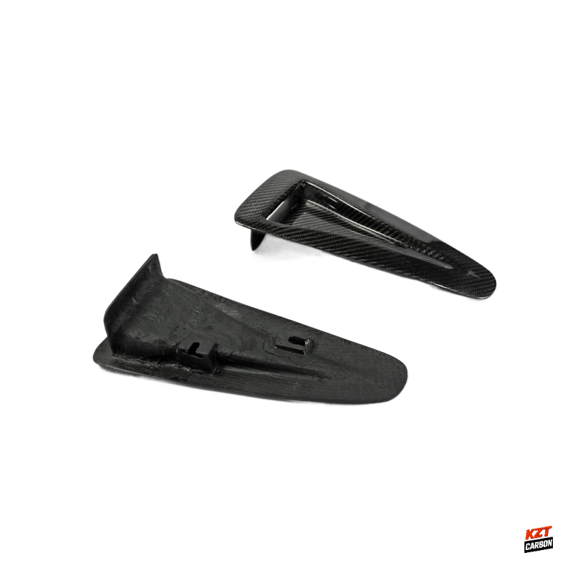 For Nissan R35 GTR 2008-2023 KZ Carbon Fiber Front Hood Bonnet Vents Ducts Pair
