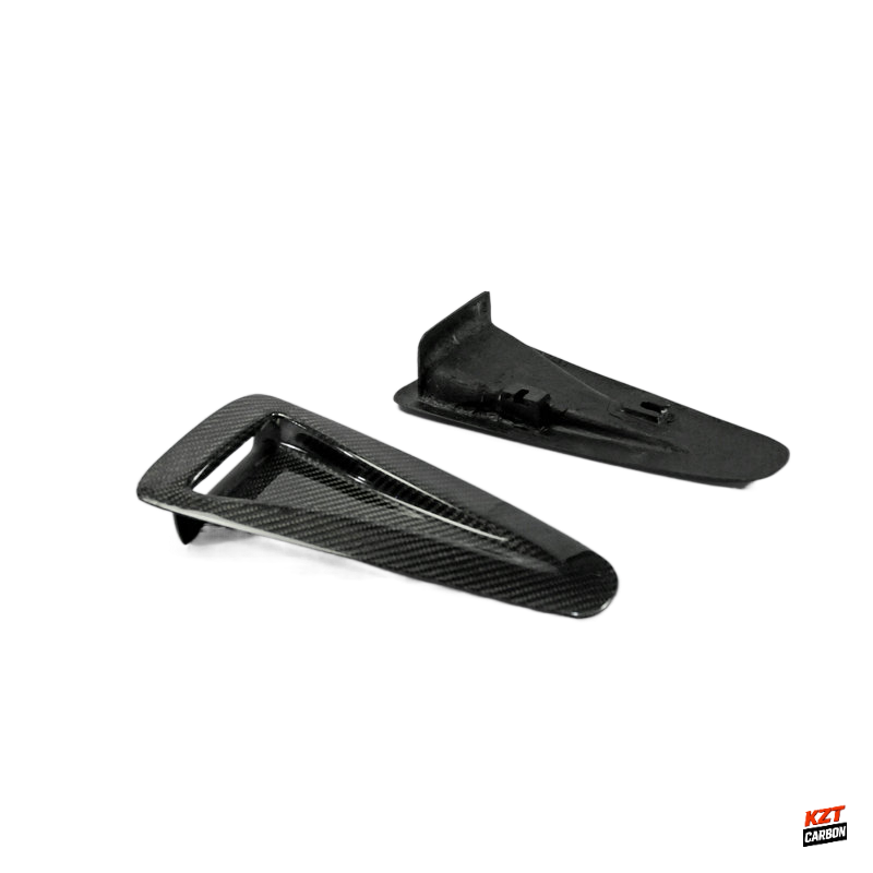 For Nissan R35 GTR 2008-2023 KZ Carbon Fiber Front Hood Bonnet Vents Ducts Pair