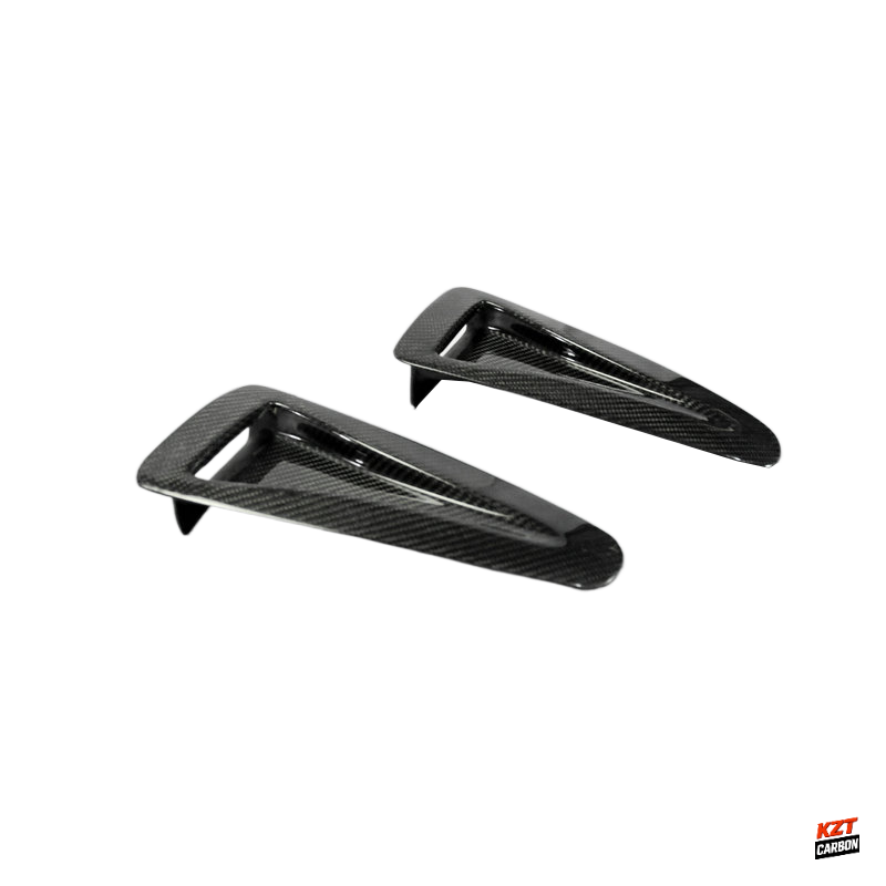For Nissan R35 GTR 2008-2023 KZ Carbon Fiber Front Hood Bonnet Vents Ducts Pair