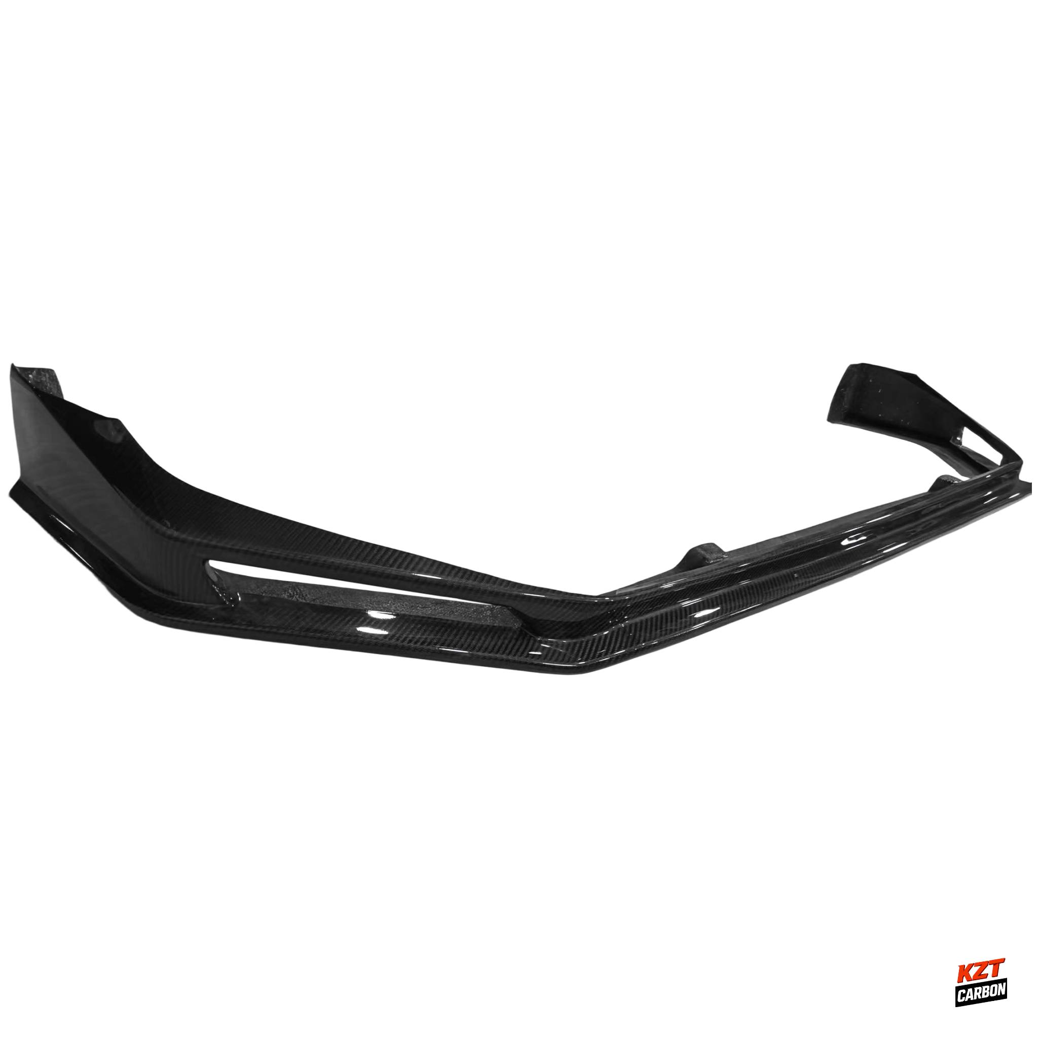 For Honda Civic Type R FL5 23-24 Carbon Fiber KZA Style Front Bumper Lip