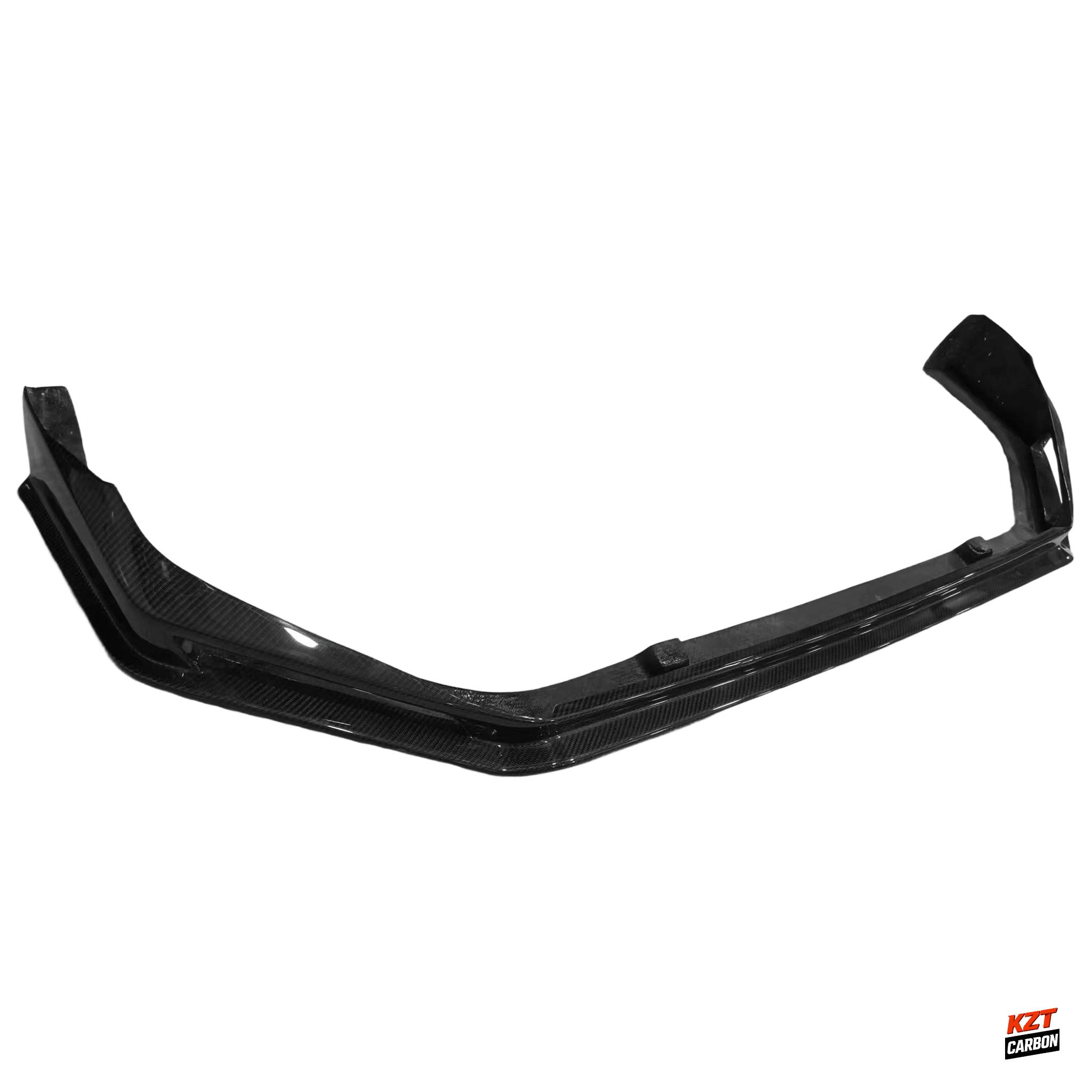 For Honda Civic Type R FL5 23-24 Carbon Fiber KZA Style Front Bumper Lip