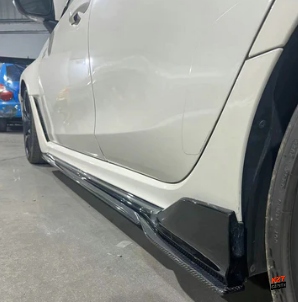 For Honda Civic Type R FL5 23-24 Carbon KZ Style Side Skirts Extensions Pair