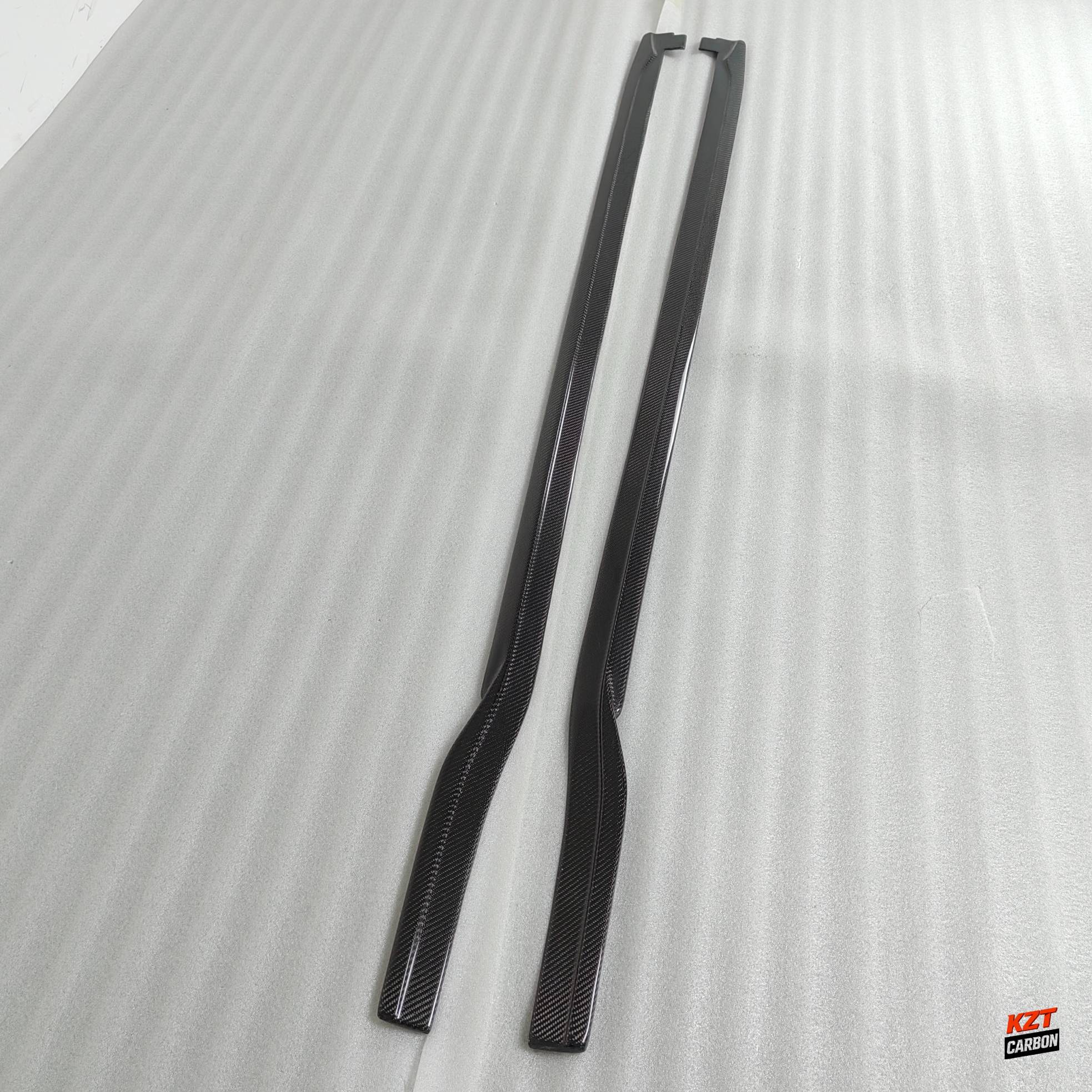 For Honda Civic Type R FL5 23-24 Carbon KZ Style Side Skirts Extensions Pair