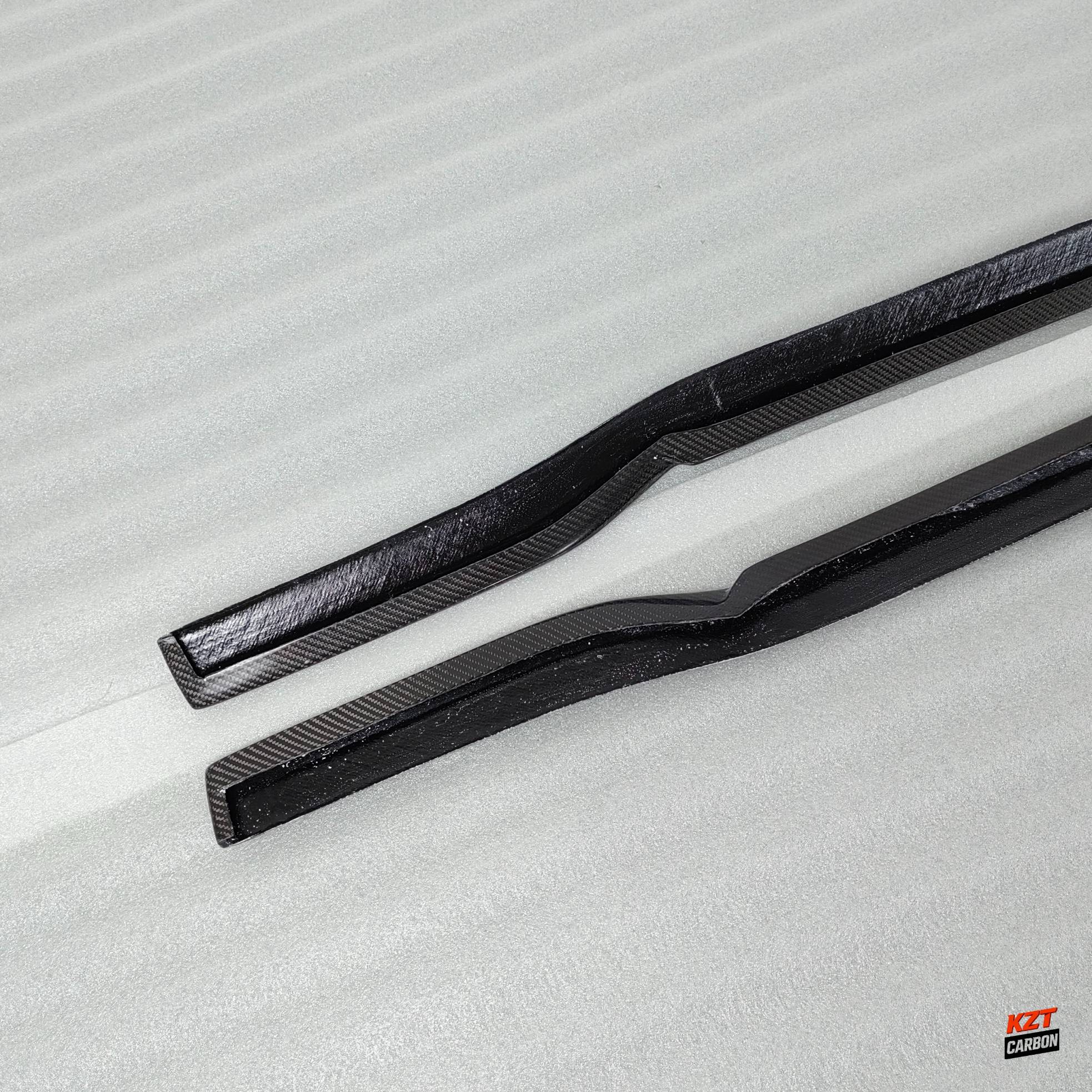 For Honda Civic Type R FL5 23-24 Carbon KZ Style Side Skirts Extensions Pair