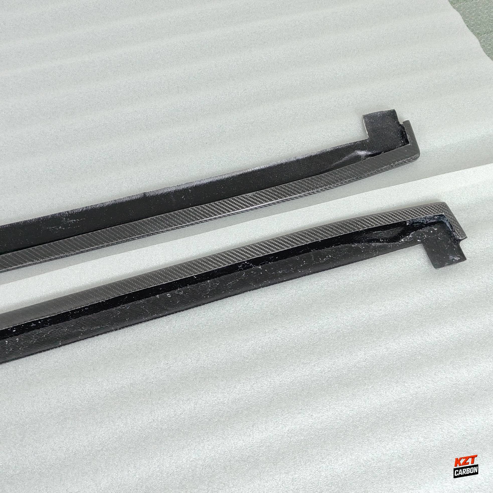 For Honda Civic Type R FL5 23-24 Carbon KZ Style Side Skirts Extensions Pair