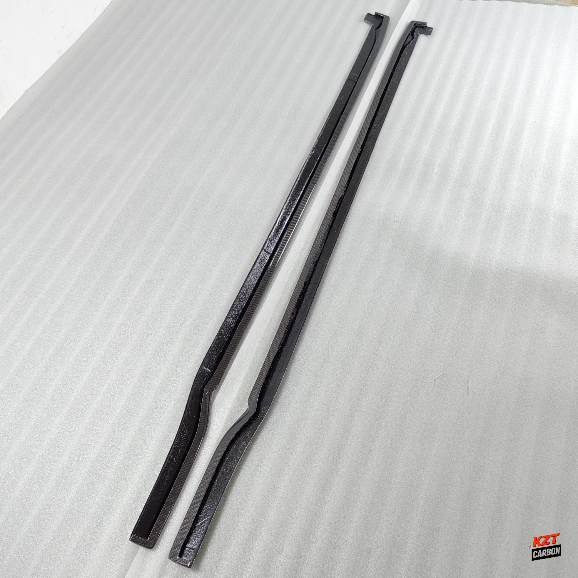 For Honda Civic Type R FL5 23-24 Carbon KZ Style Side Skirts Extensions Pair