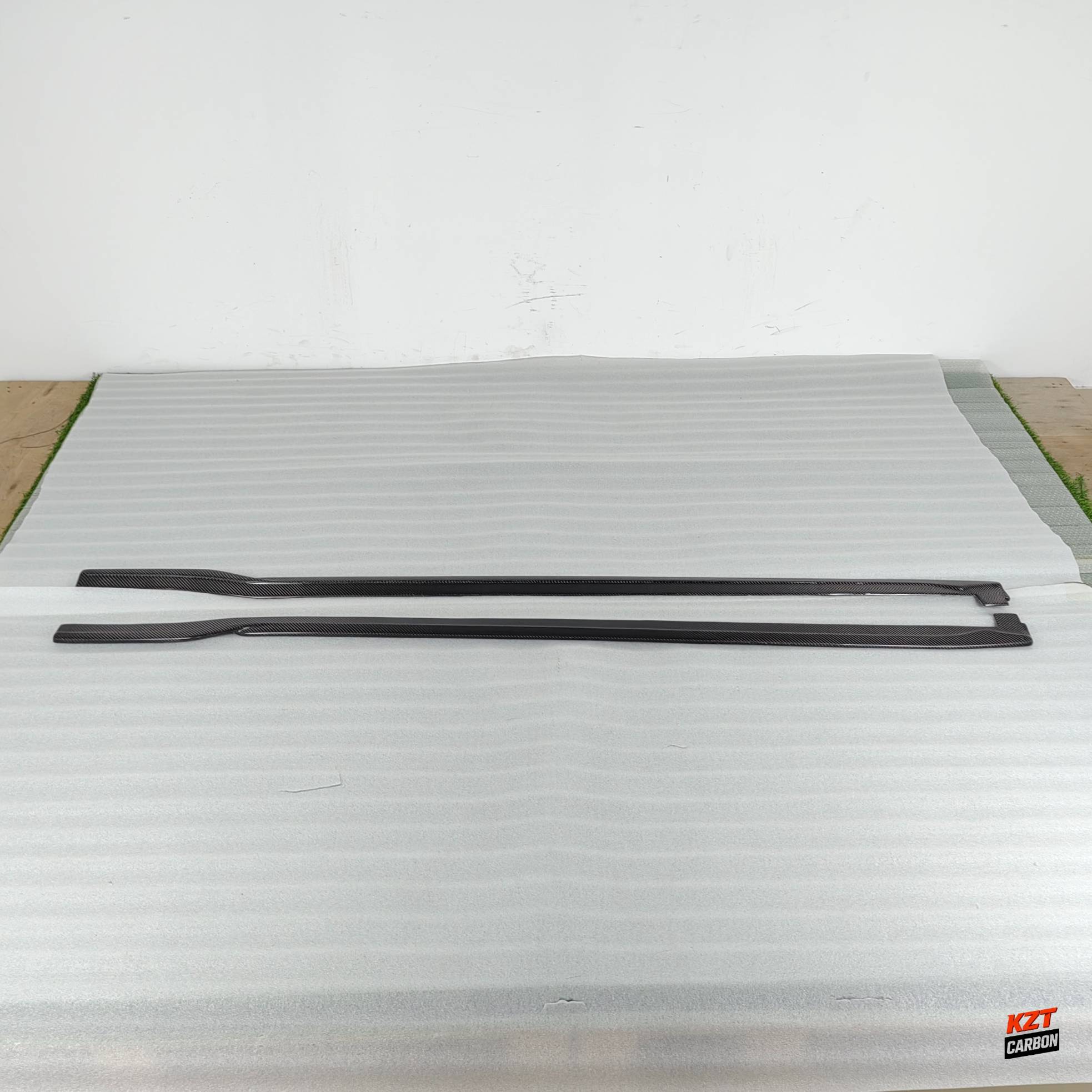 For Honda Civic Type R FL5 23-24 Carbon KZ Style Side Skirts Extensions Pair