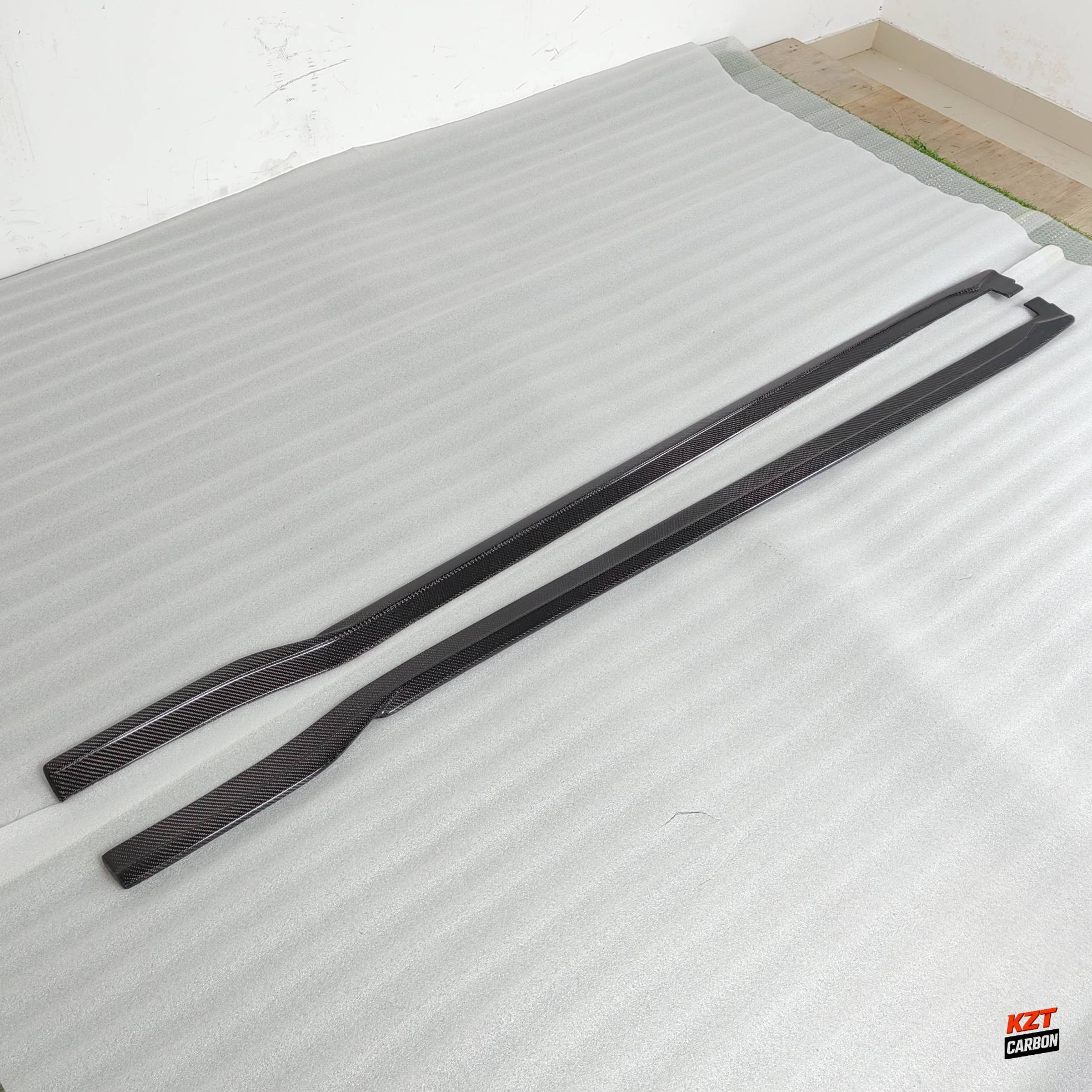 For Honda Civic Type R FL5 23-24 Carbon KZ Style Side Skirts Extensions Pair