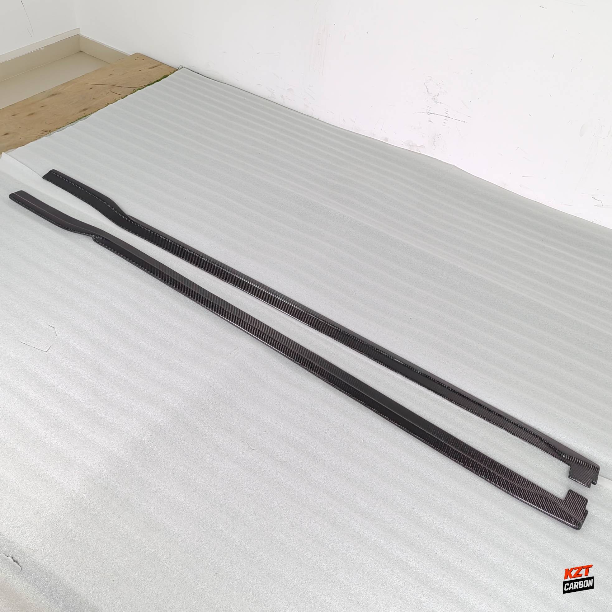 For Honda Civic Type R FL5 23-24 Carbon KZ Style Side Skirts Extensions Pair