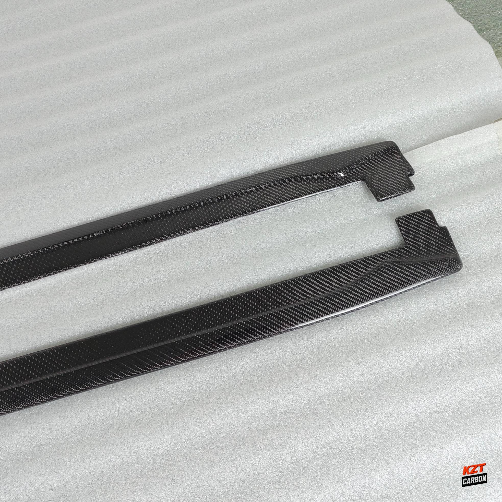 For Honda Civic Type R FL5 23-24 Carbon KZ Style Side Skirts Extensions Pair