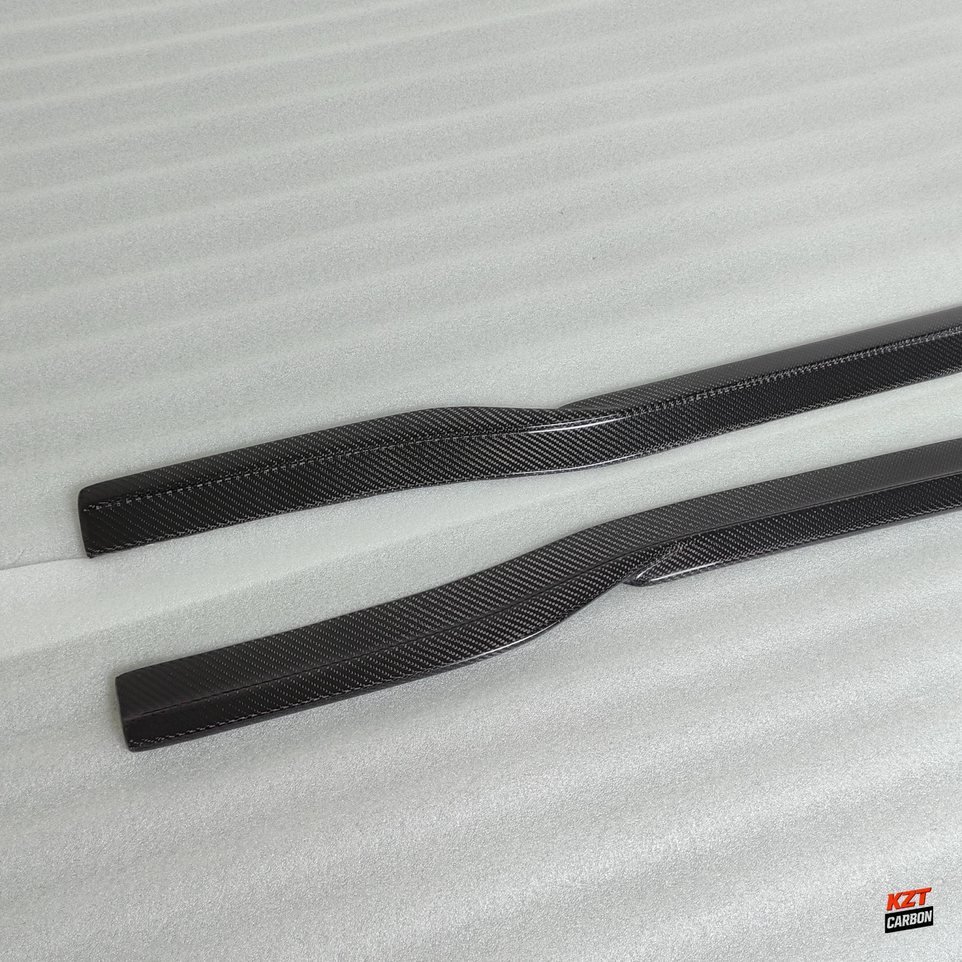 For Honda Civic Type R FL5 23-24 Carbon KZ Style Side Skirts Extensions Pair