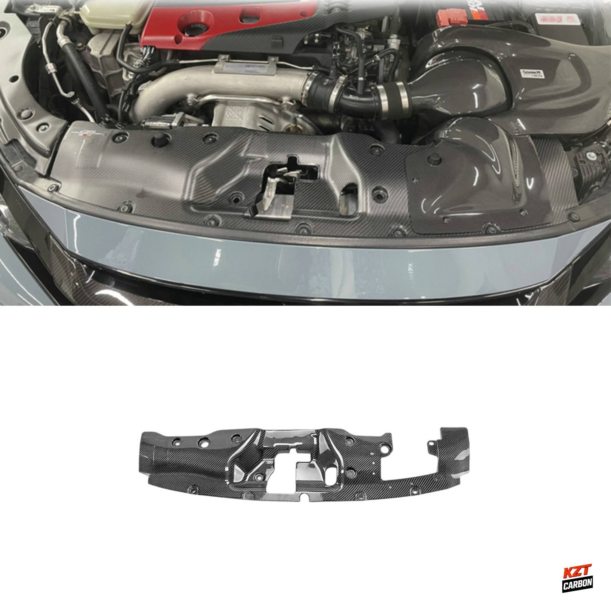 For Honda Civic 10th 17-onwards Type R FK8 Carbon Fiber Front Cooling Panel