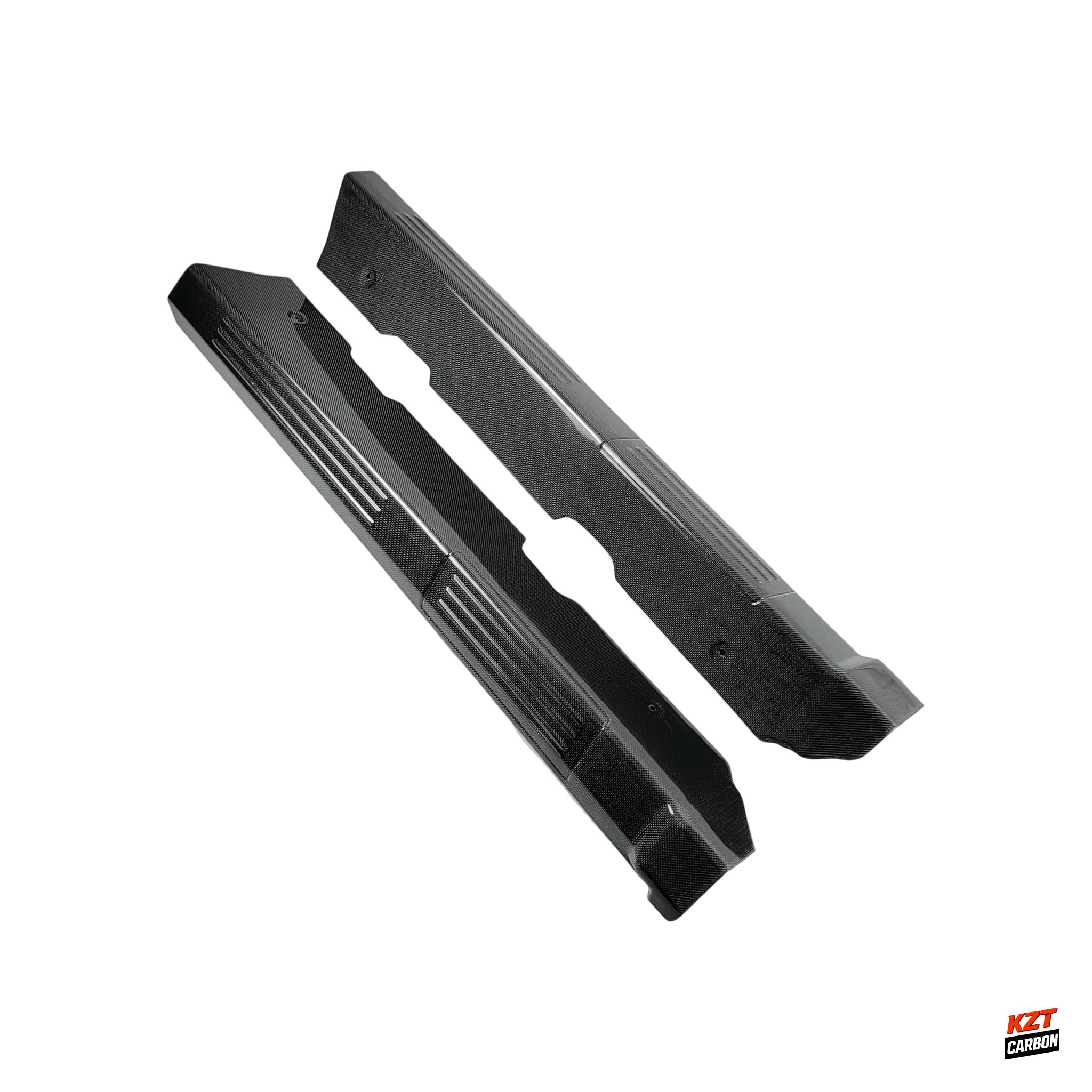 For Ferrari F430 430 2005-09 1K Plain Carbon Side Inner Door Sill Panels Cover