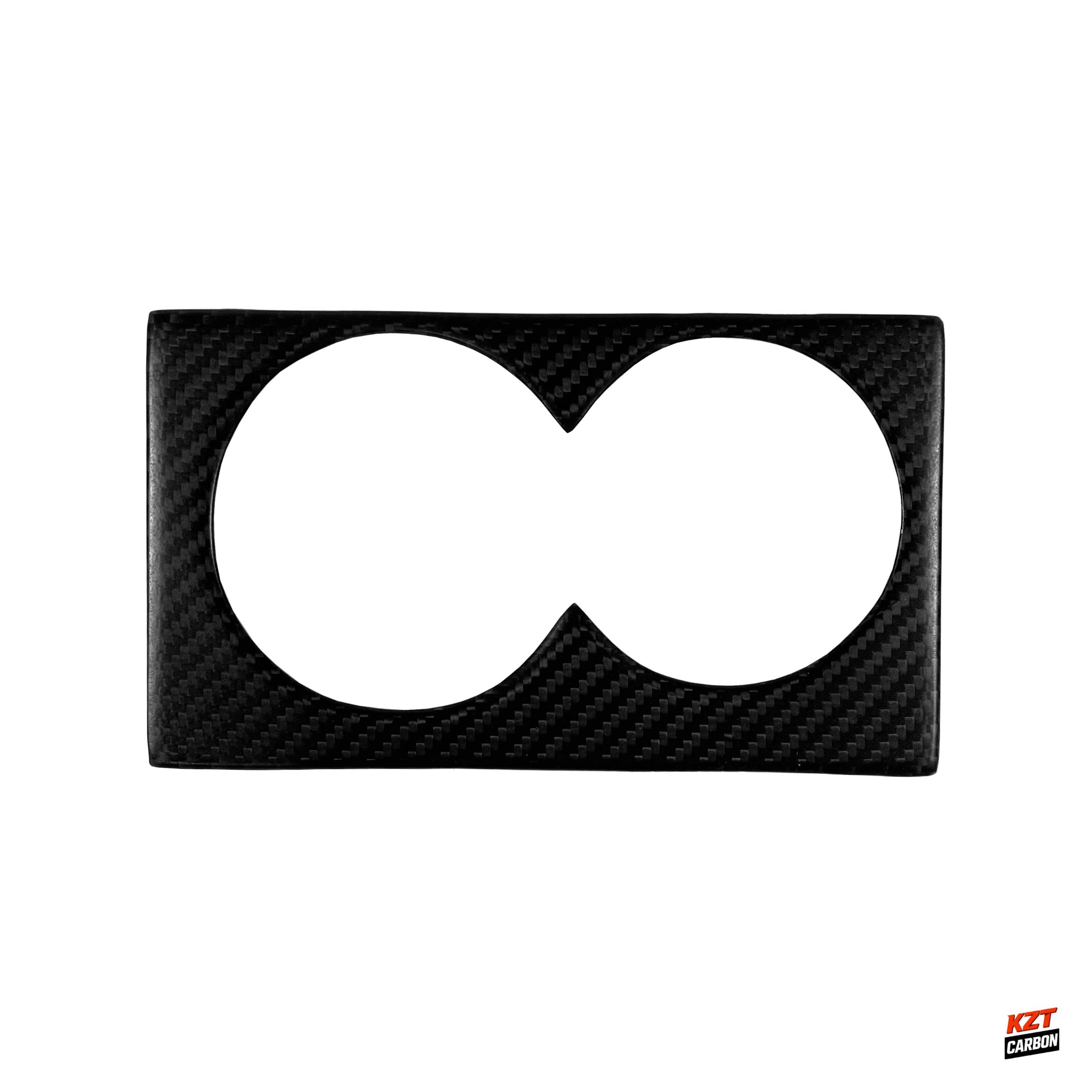 For Nissan R35 GTR (LHD Only) Matte Carbon Fiber Interior Cup Holder Cover Panel