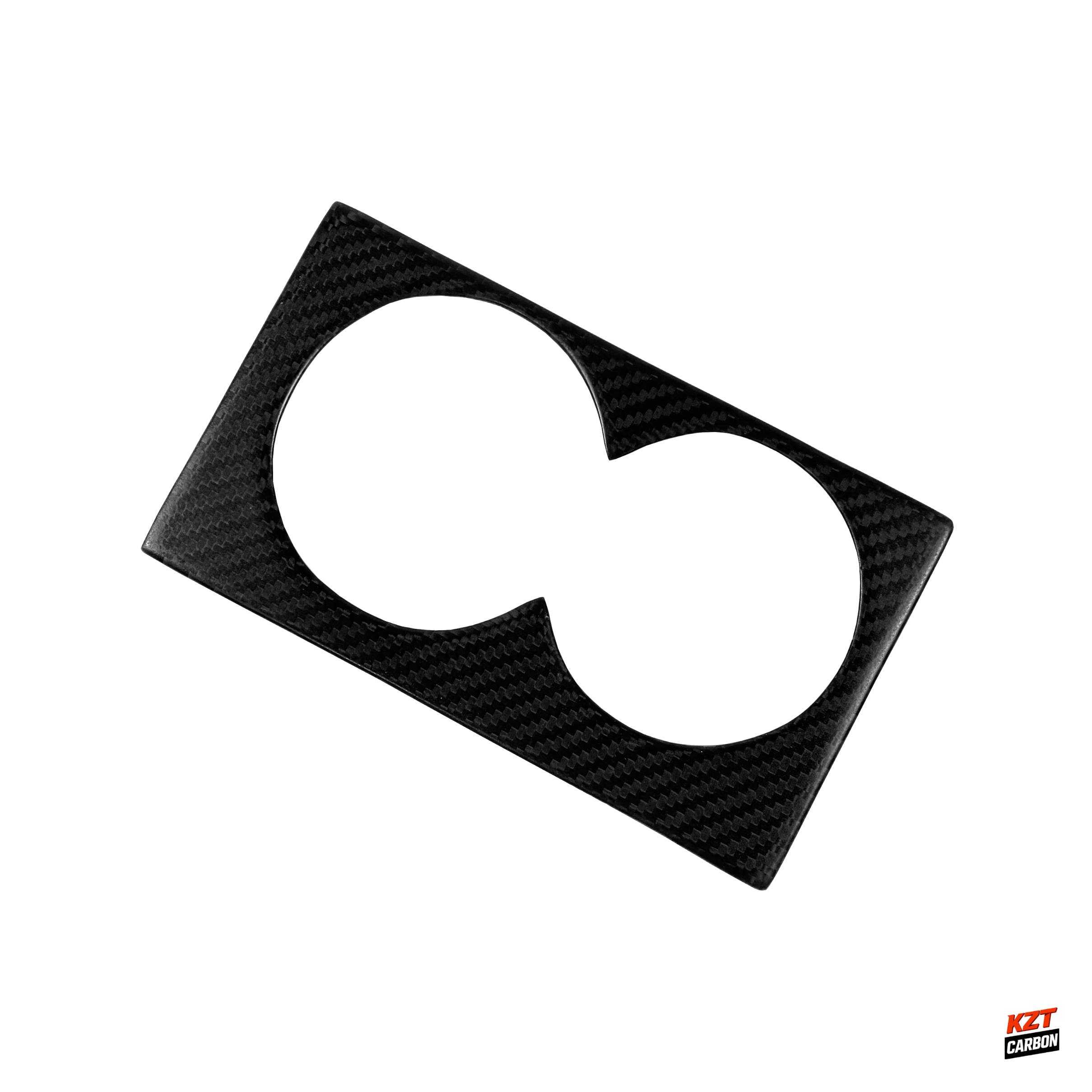 For Nissan R35 GTR (LHD Only) Matte Carbon Fiber Interior Cup Holder Cover Panel