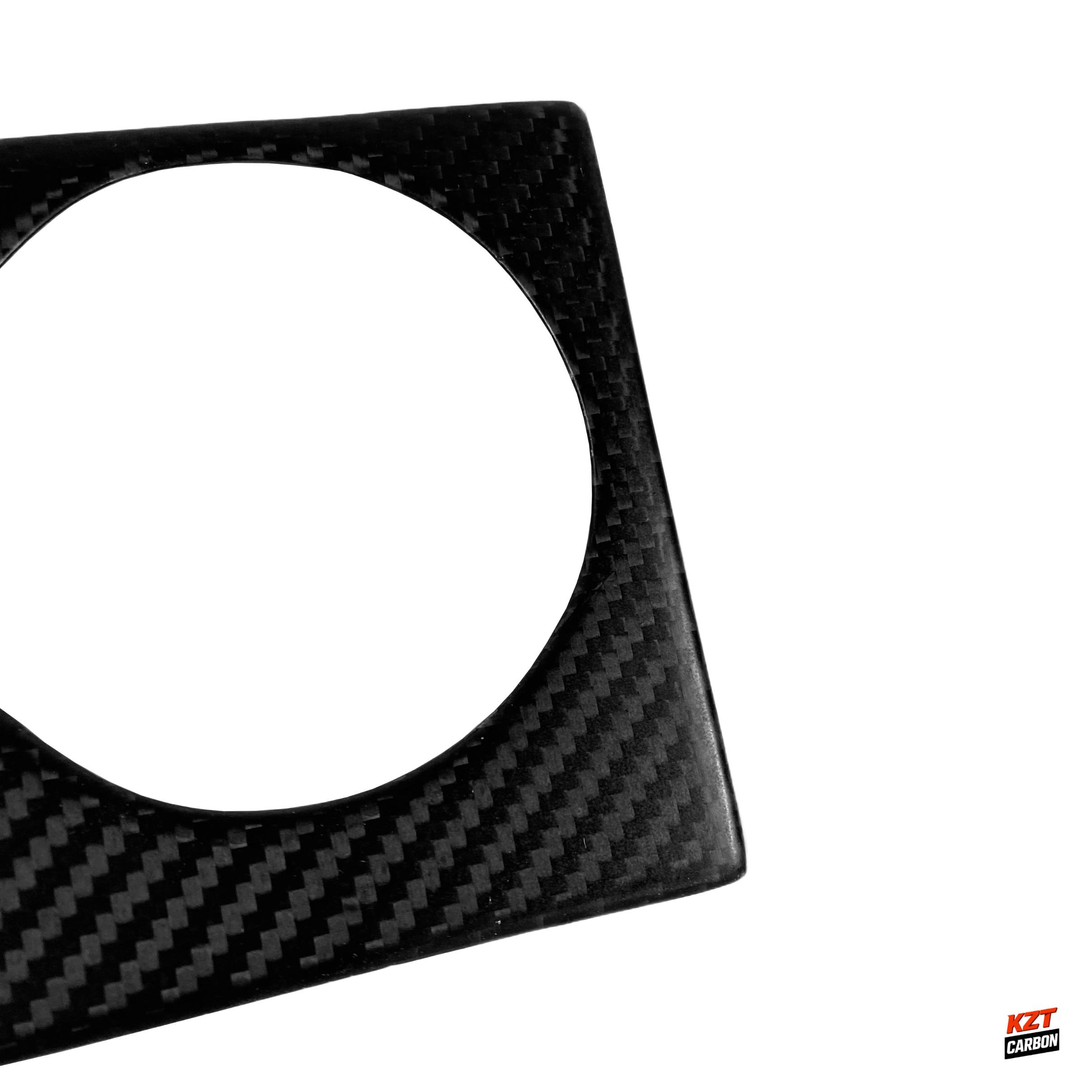 For Nissan R35 GTR (LHD Only) Matte Carbon Fiber Interior Cup Holder Cover Panel