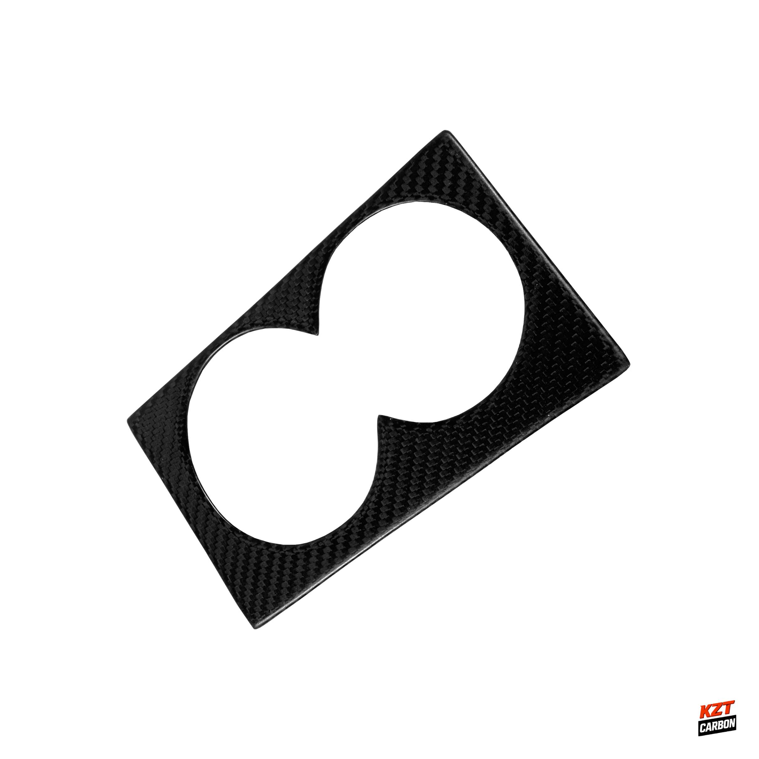For Nissan R35 GTR (LHD Only) Matte Carbon Fiber Interior Cup Holder Cover Panel
