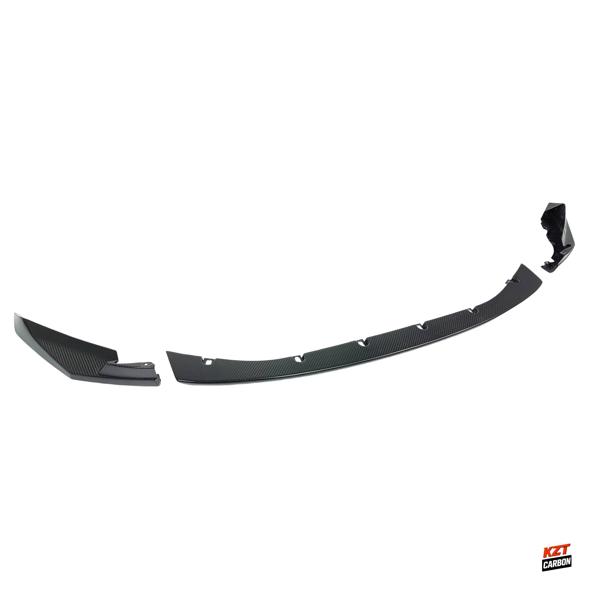 For BMW M3 G80 G81 M4 G82 G83 20-24 Dry Carbon MP Style Front Bumper Lip 3pcs