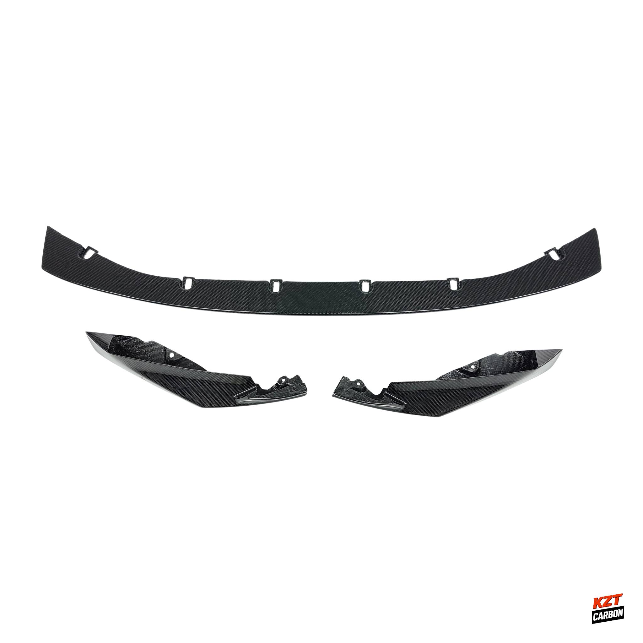 For BMW M3 G80 G81 M4 G82 G83 20-24 Dry Carbon MP Style Front Bumper Lip 3pcs