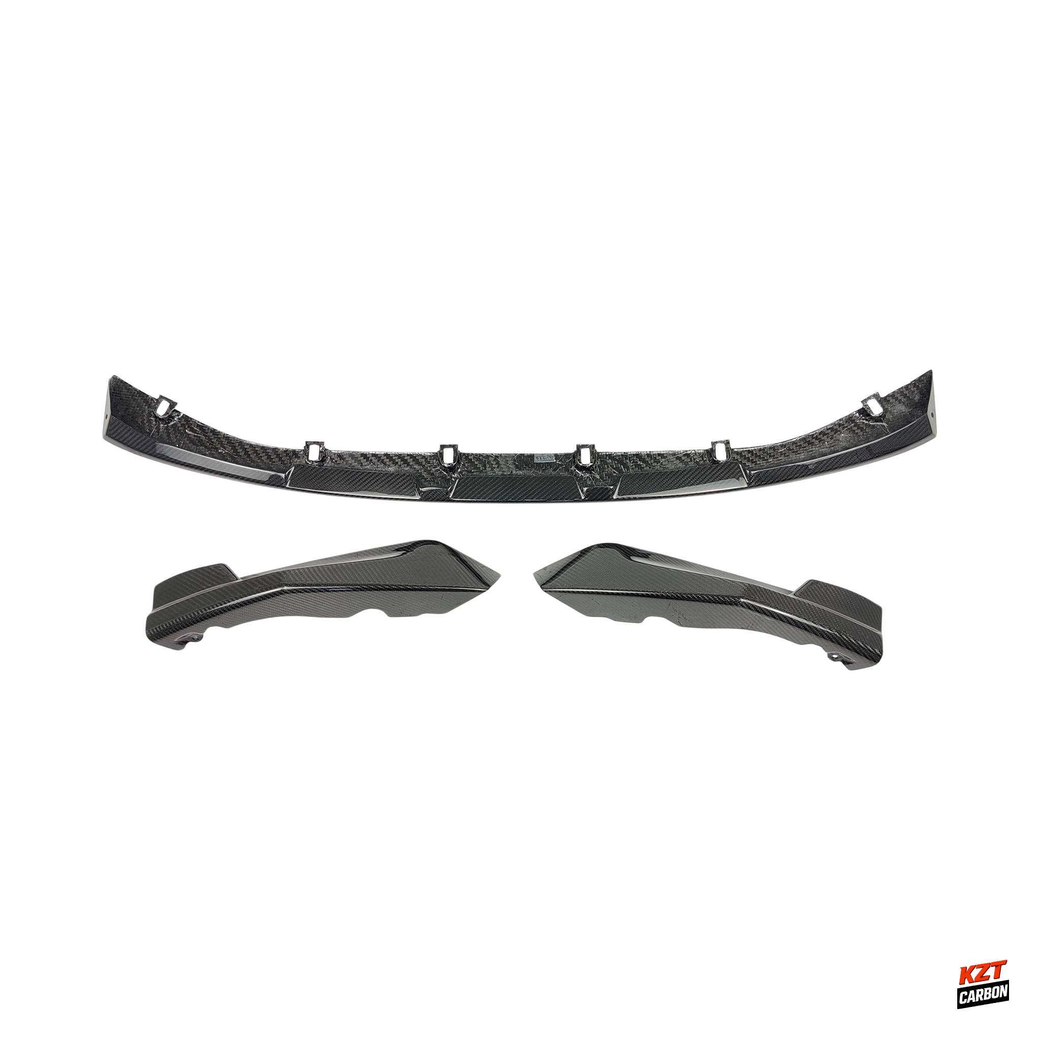 For BMW M3 G80 G81 M4 G82 G83 20-24 Dry Carbon MP Style Front Bumper Lip 3pcs