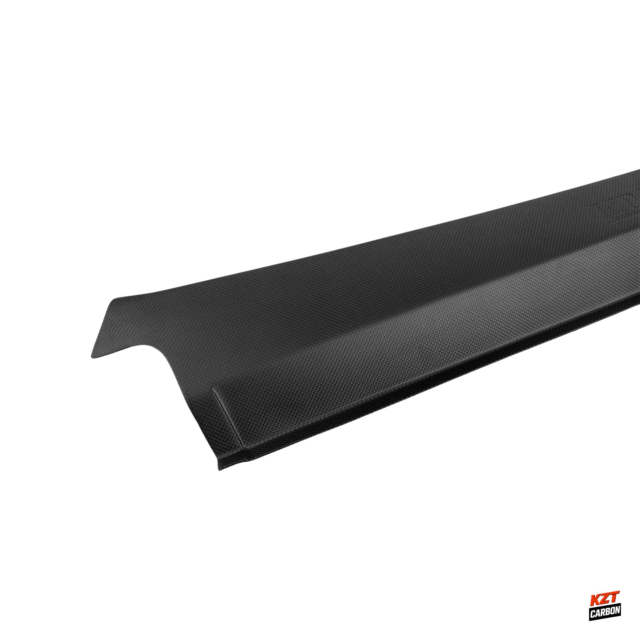 For Ferrari F430 F360 1K Plain Matte Carbon Door Sill Panel Plates W/letters