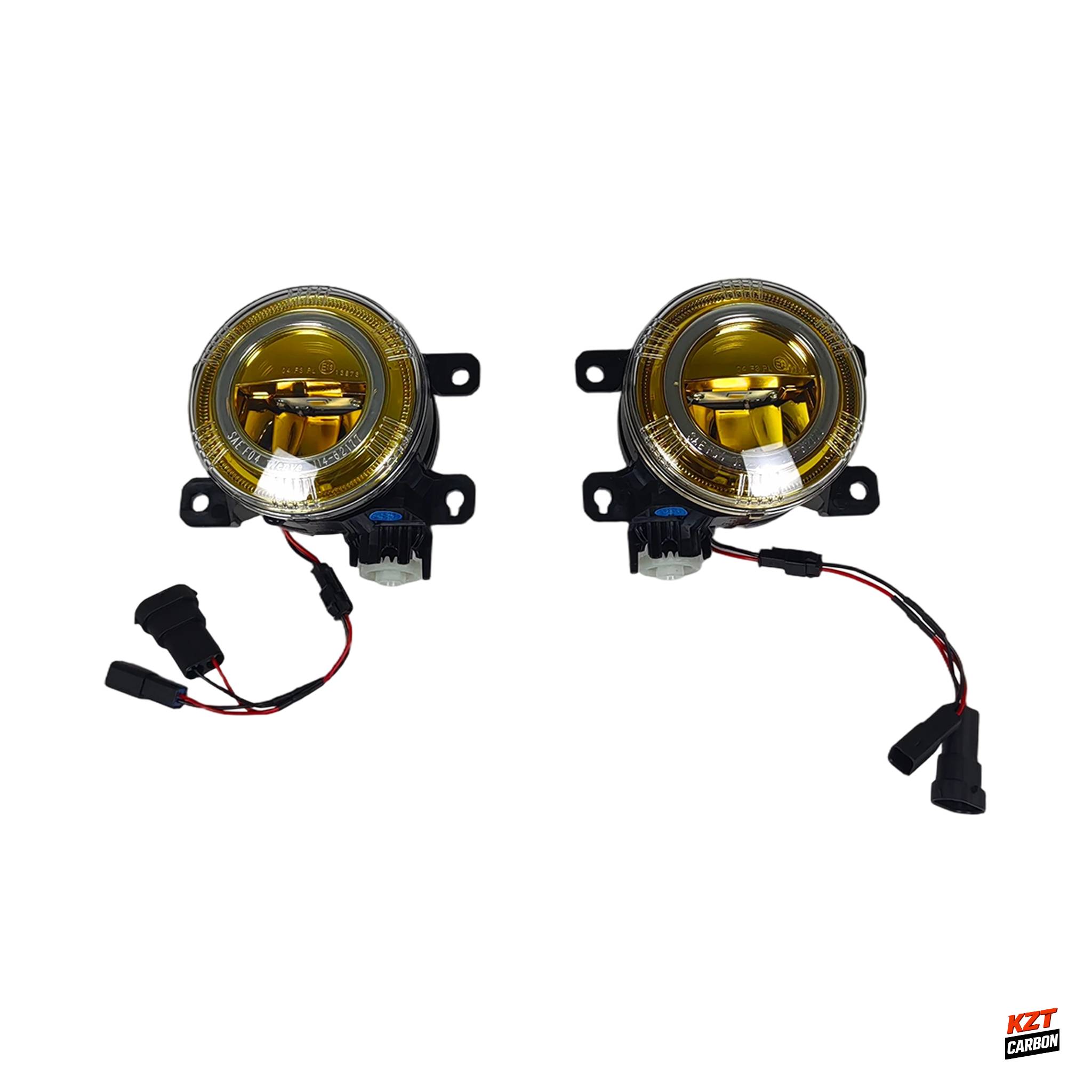 For Honda Civic 10th FC FK7 FK8 16-21 ABS Modified Front Bumper Fog Light Yellow