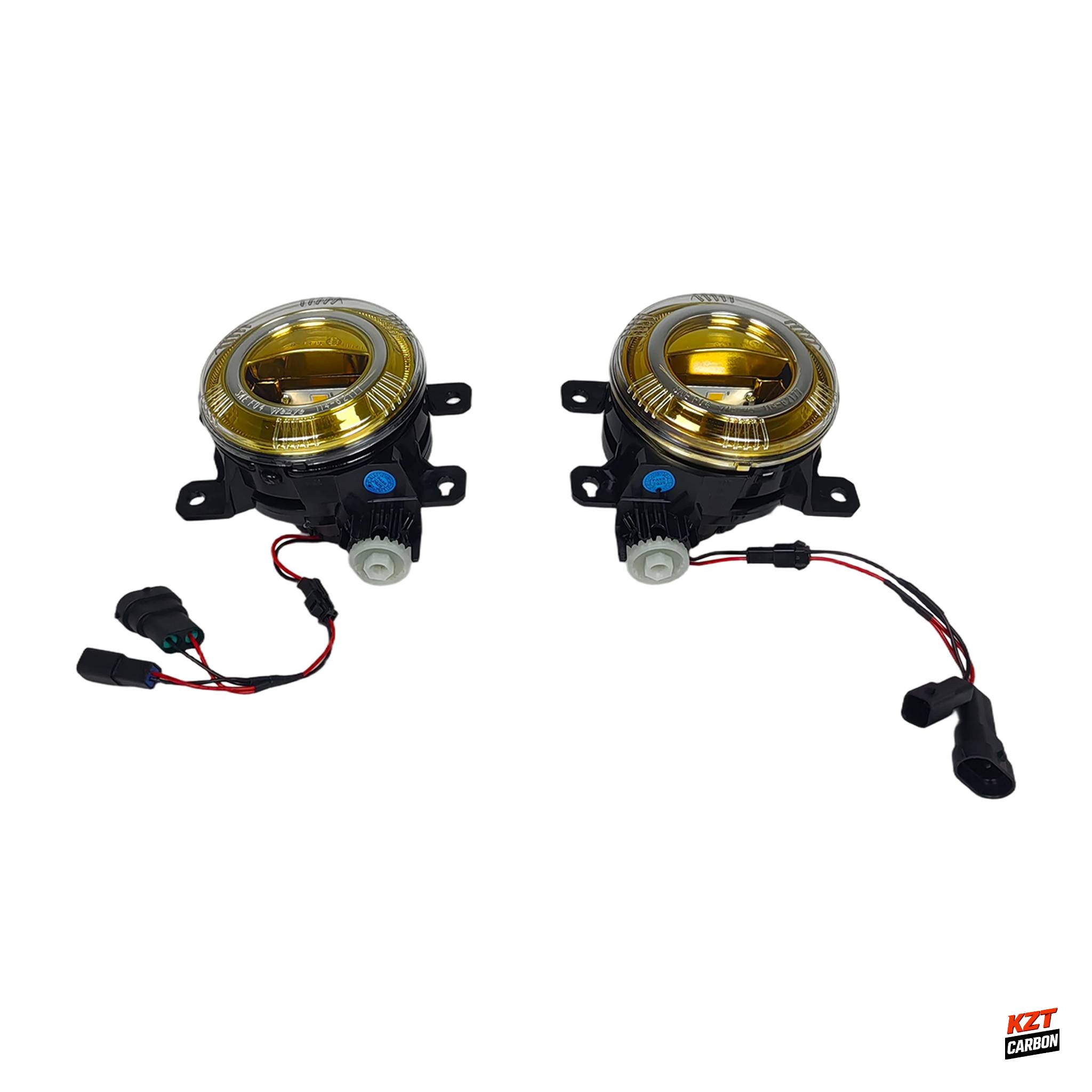 For Honda Civic 10th FC FK7 FK8 16-21 ABS Modified Front Bumper Fog Light Yellow