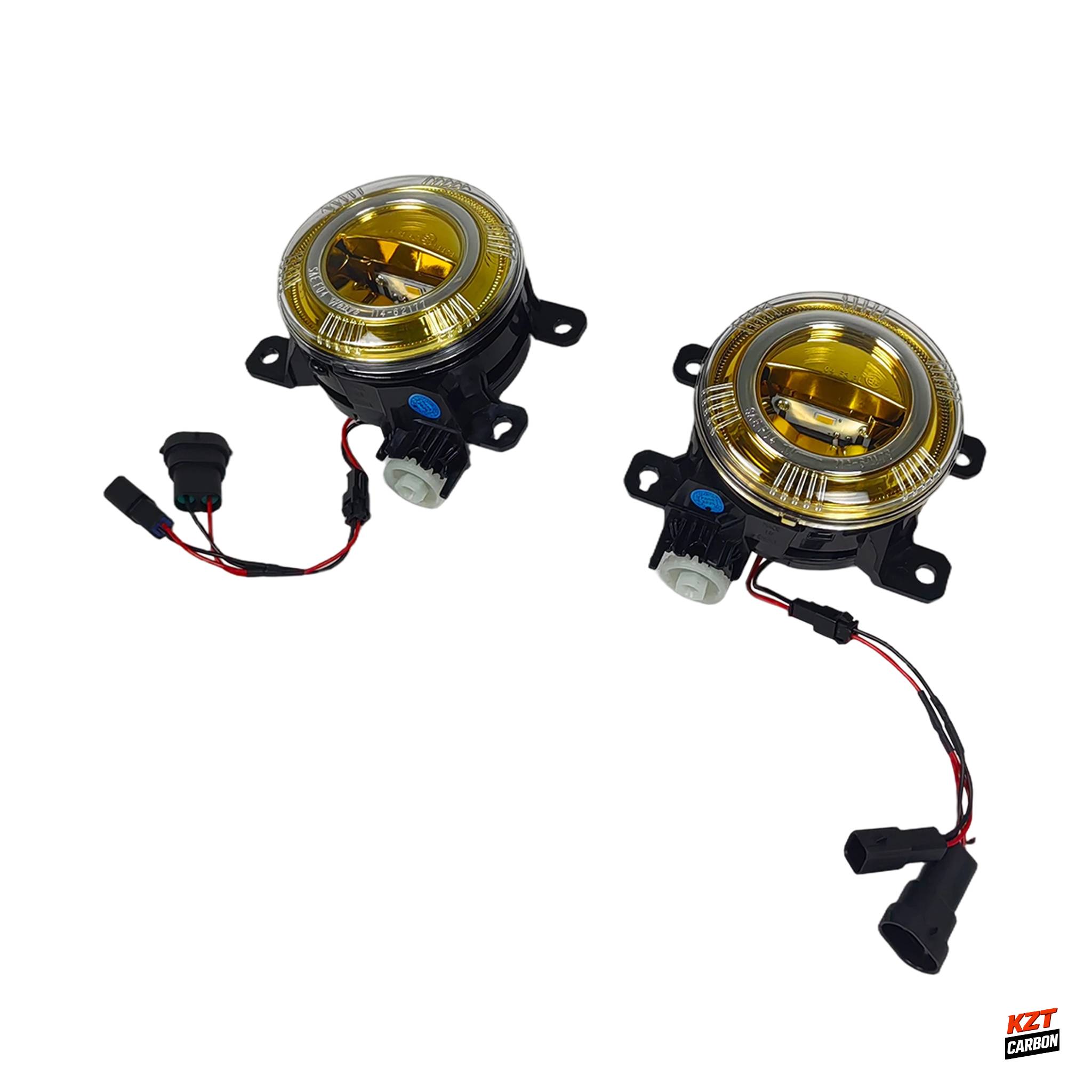 For Honda Civic 10th FC FK7 FK8 16-21 ABS Modified Front Bumper Fog Light Yellow