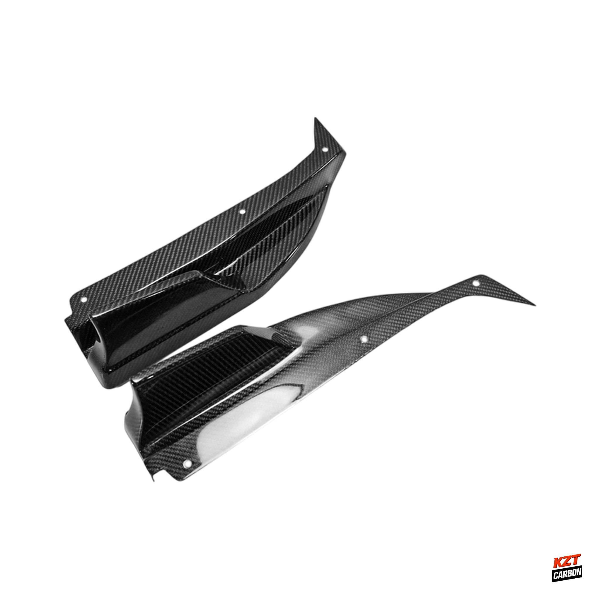 For Subaru WRX STI VA VAB Sedan 15-21 (OE Bumper Only) Carbon EUR Rear Spats