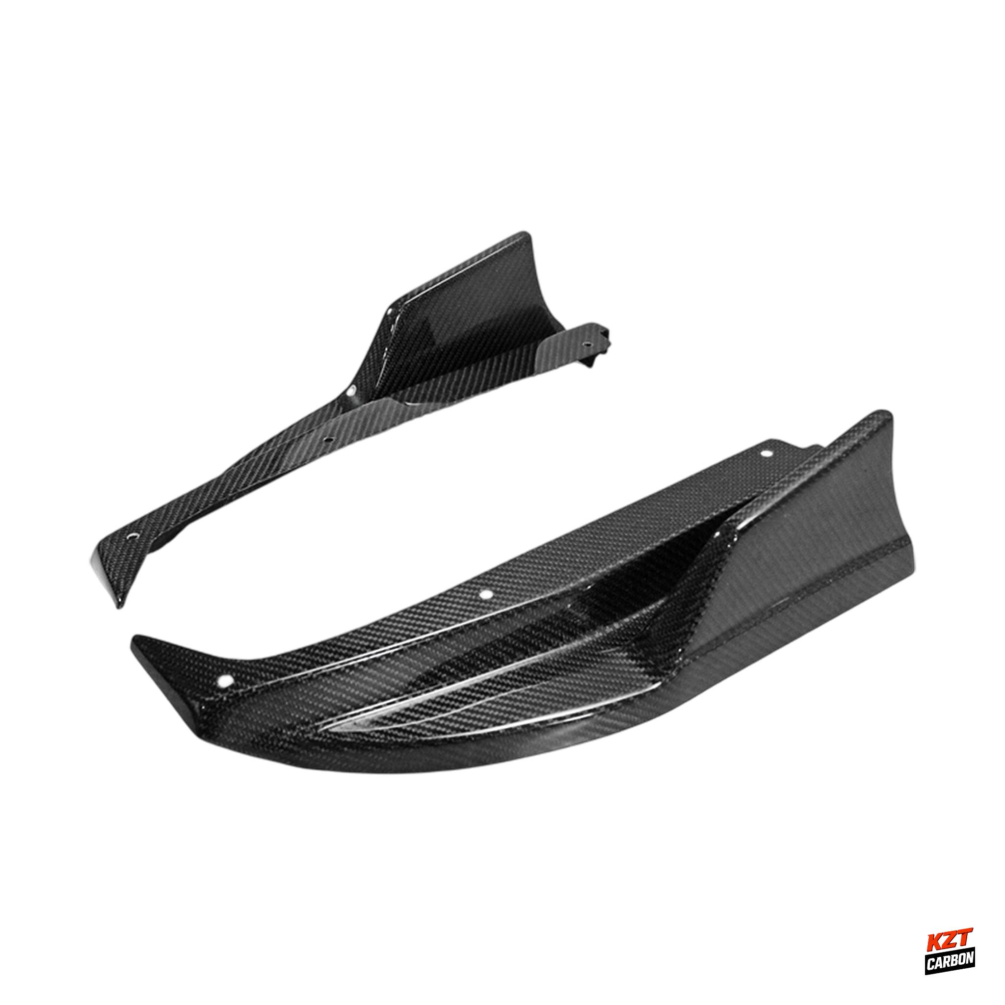For Subaru WRX STI VA VAB Sedan 15-21 (OE Bumper Only) Carbon EUR Rear Spats