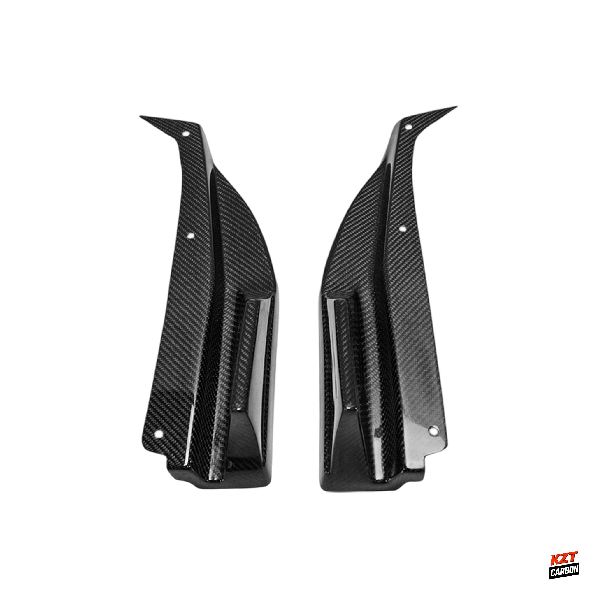 For Subaru WRX STI VA VAB Sedan 15-21 (OE Bumper Only) Carbon EUR Rear Spats