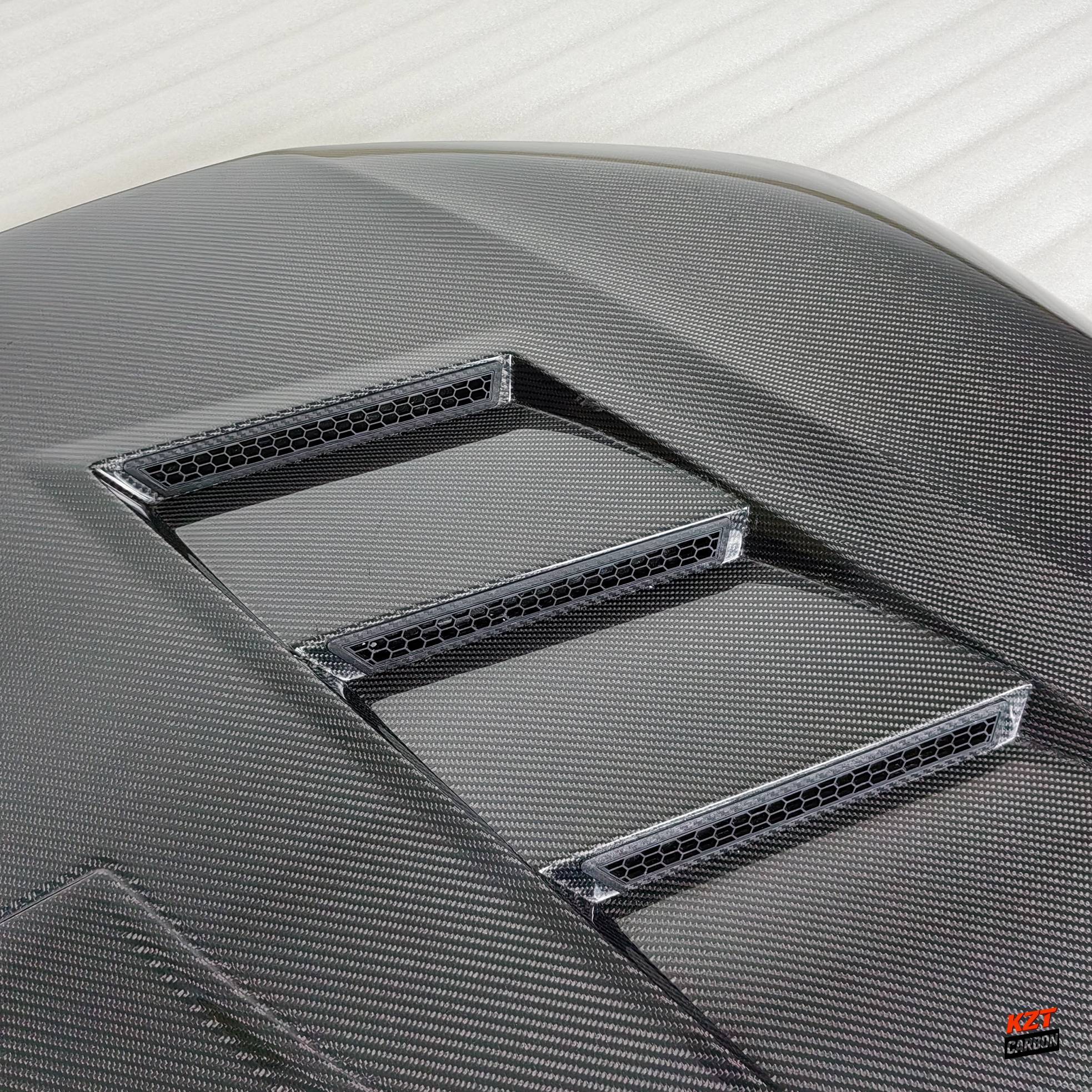 For Honda Civic FE FL Hatchback Sedan 2023-24 Carbon AM Style Front Cooling Hood