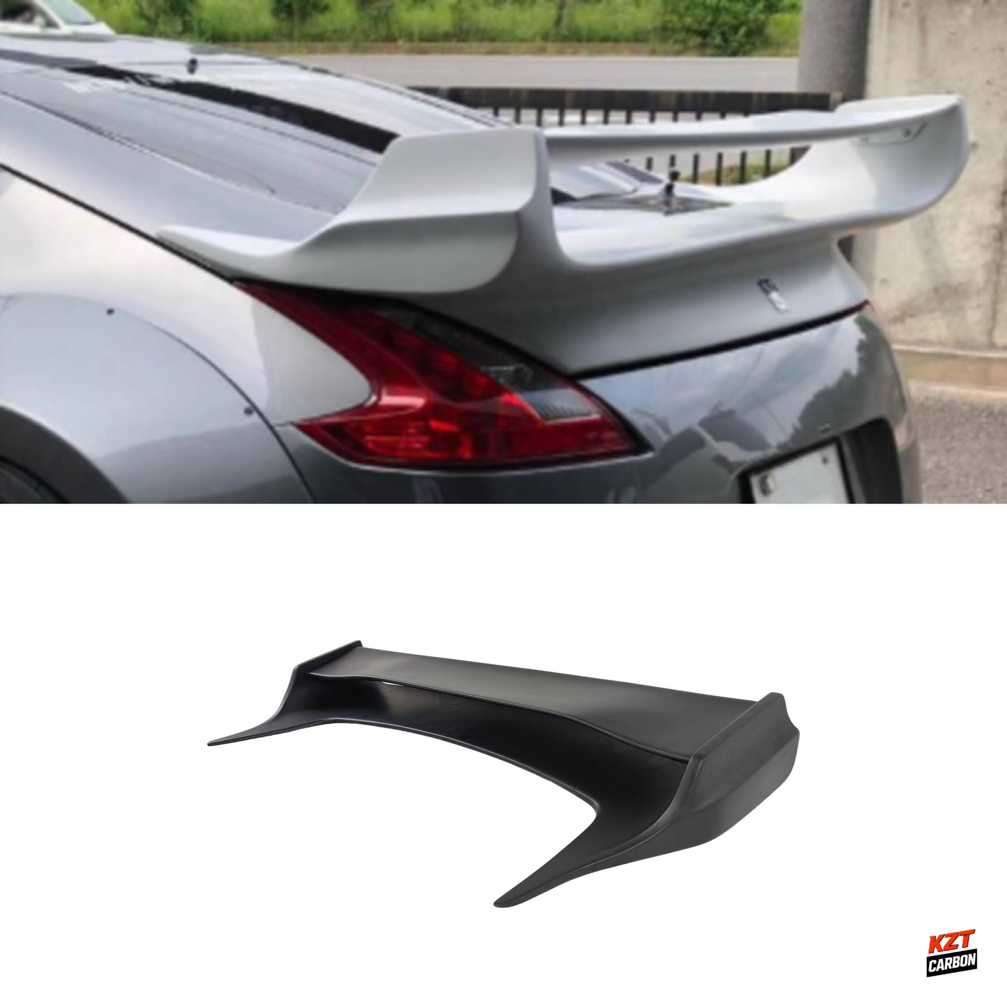 For Nissan Fairlady Z34 370Z 09-20 Fiberglass VSE Style Rear Trunk GT Spoiler
