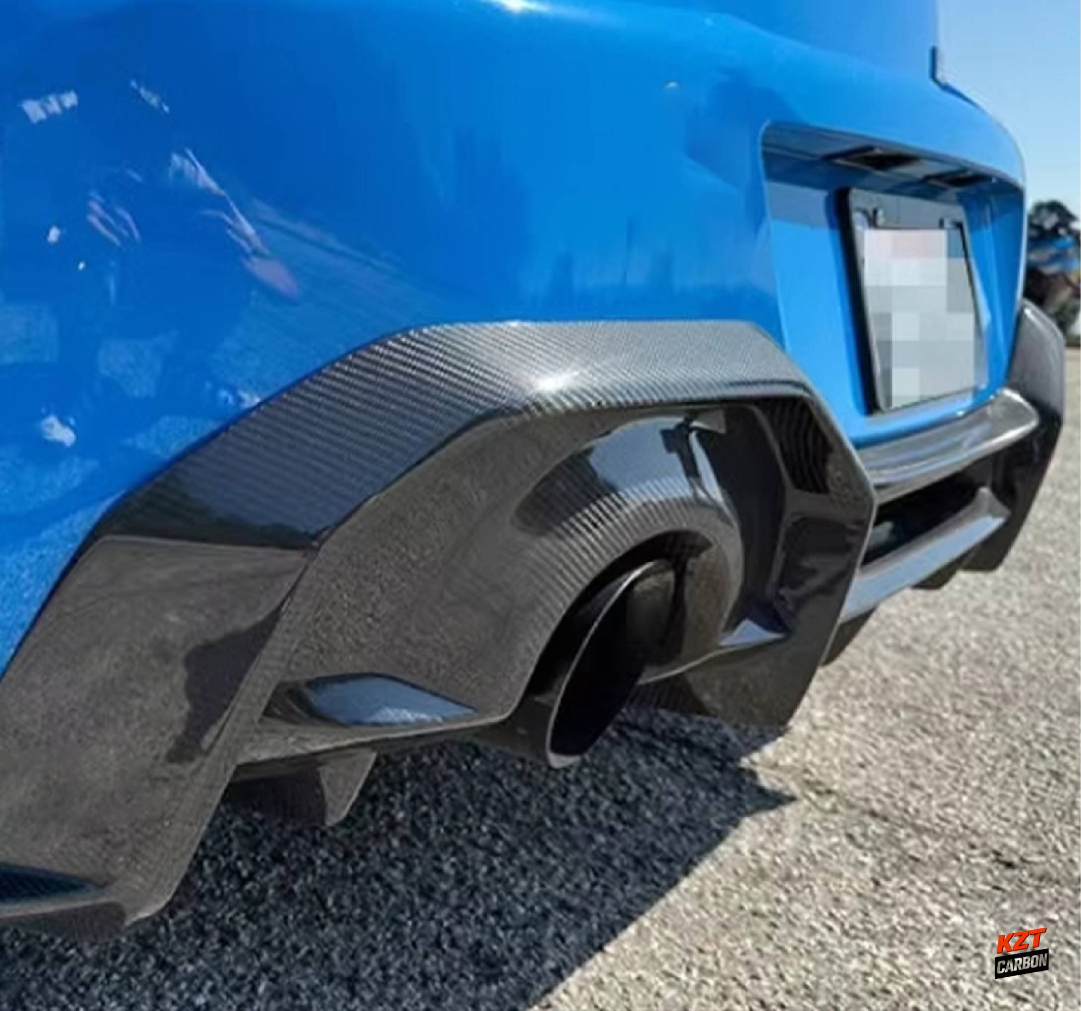 For Toyota GR86 ZN8 BRZ ZD8 21-24 2Dr Carbon AD Style Rear Bumper Diffuser Lip