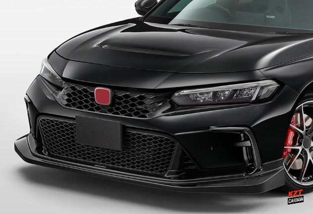 For Honda Civic Type R FL5 23-24 Carbon Fiber MUG Style Front Bumper Lip