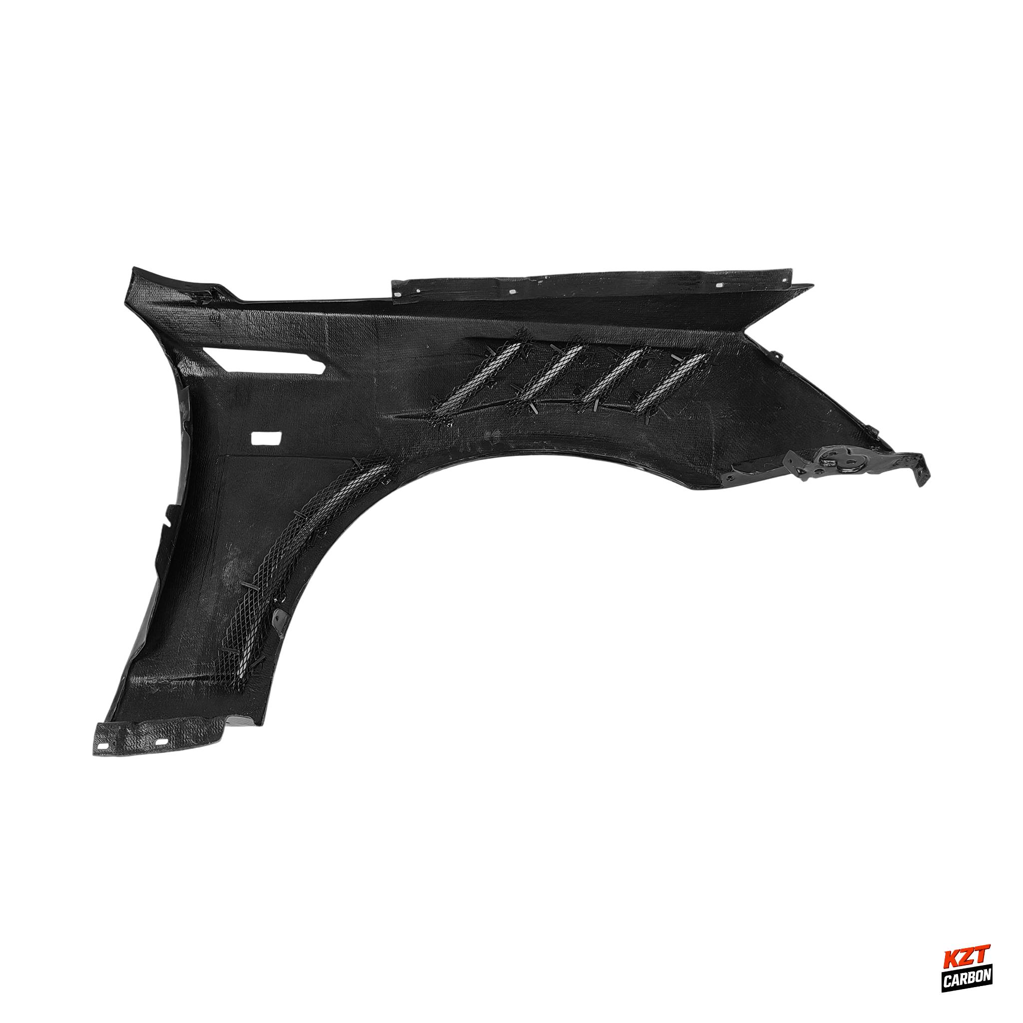 For Caddilac CTS 08-13 Coupe & Sedan Carbon KZ Style Front Vented Fender Pair