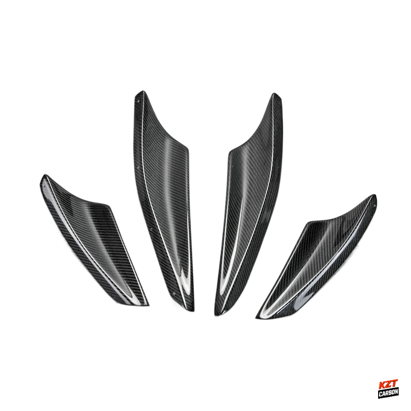 For Mitsubishi Evolution X EVO 10 CZ4A 07-16 VRS Carbon Front Bumper Canard 4pcs