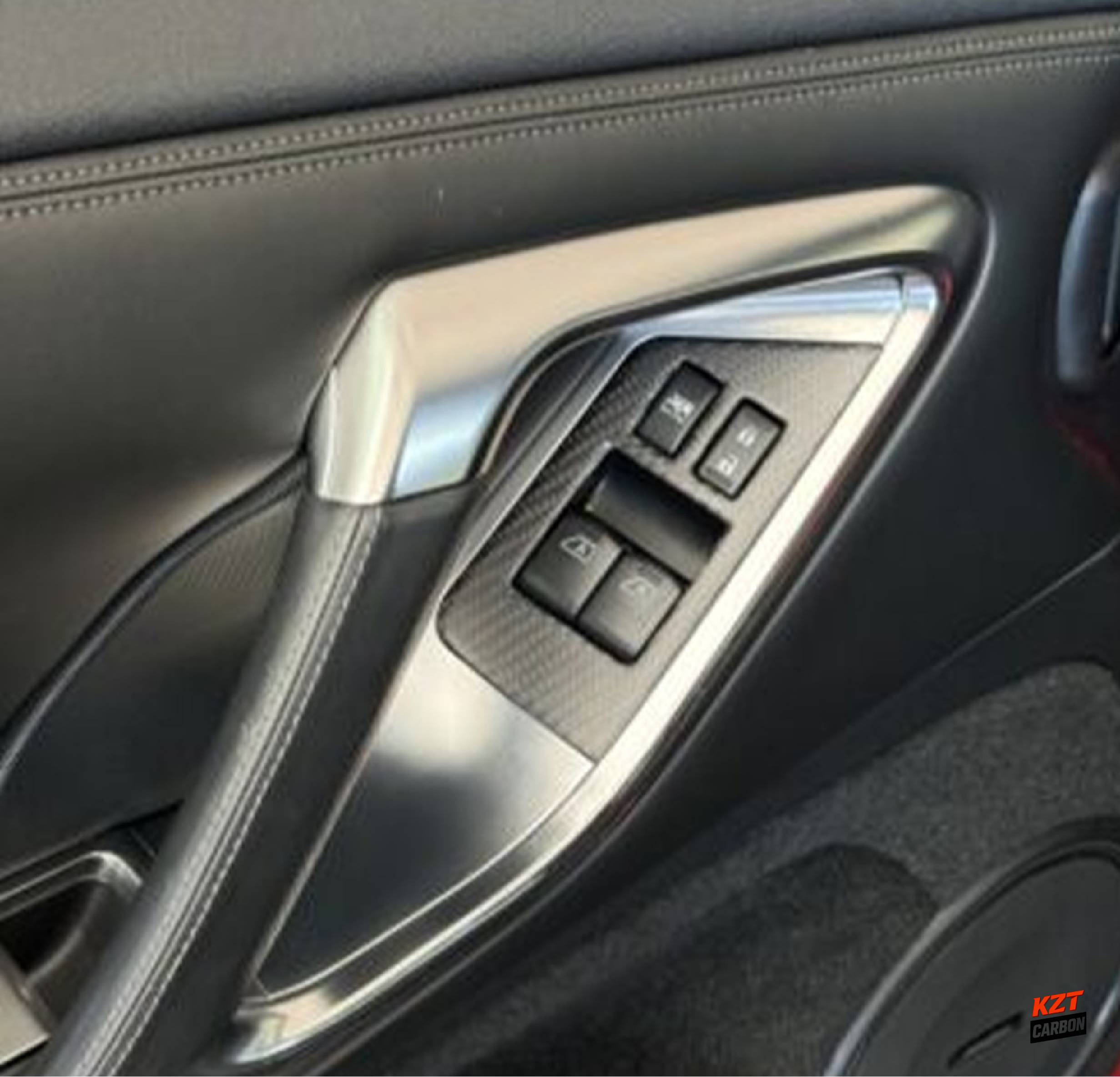 For Nissan R35 GTR LHD Only Window Lifter Switch Panel Cover Matt Carbon Fiber