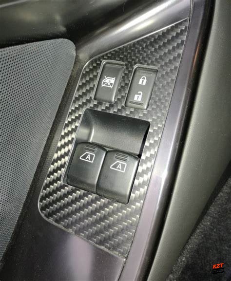 For Nissan R35 GTR LHD Only Window Lifter Switch Panel Cover Matt Carbon Fiber