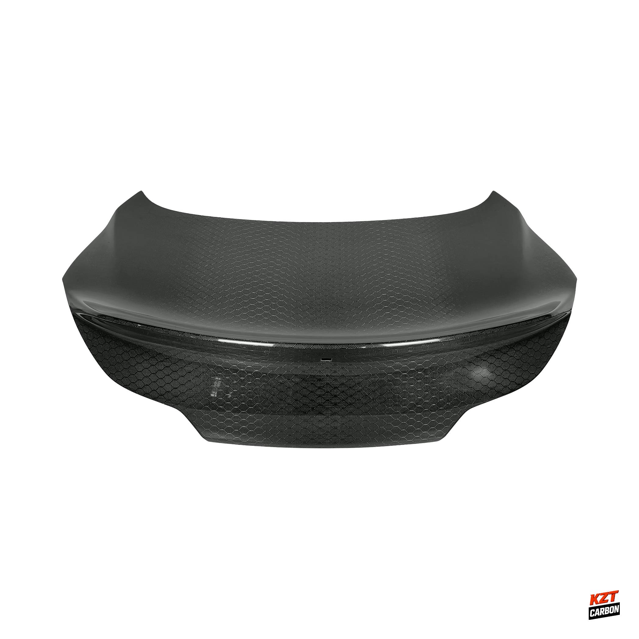 For Infiniti G37 Q40 2 Door Coupe 08-13 HT Style Honeycomb Carbon Rear Trunk (With Camera Hole)