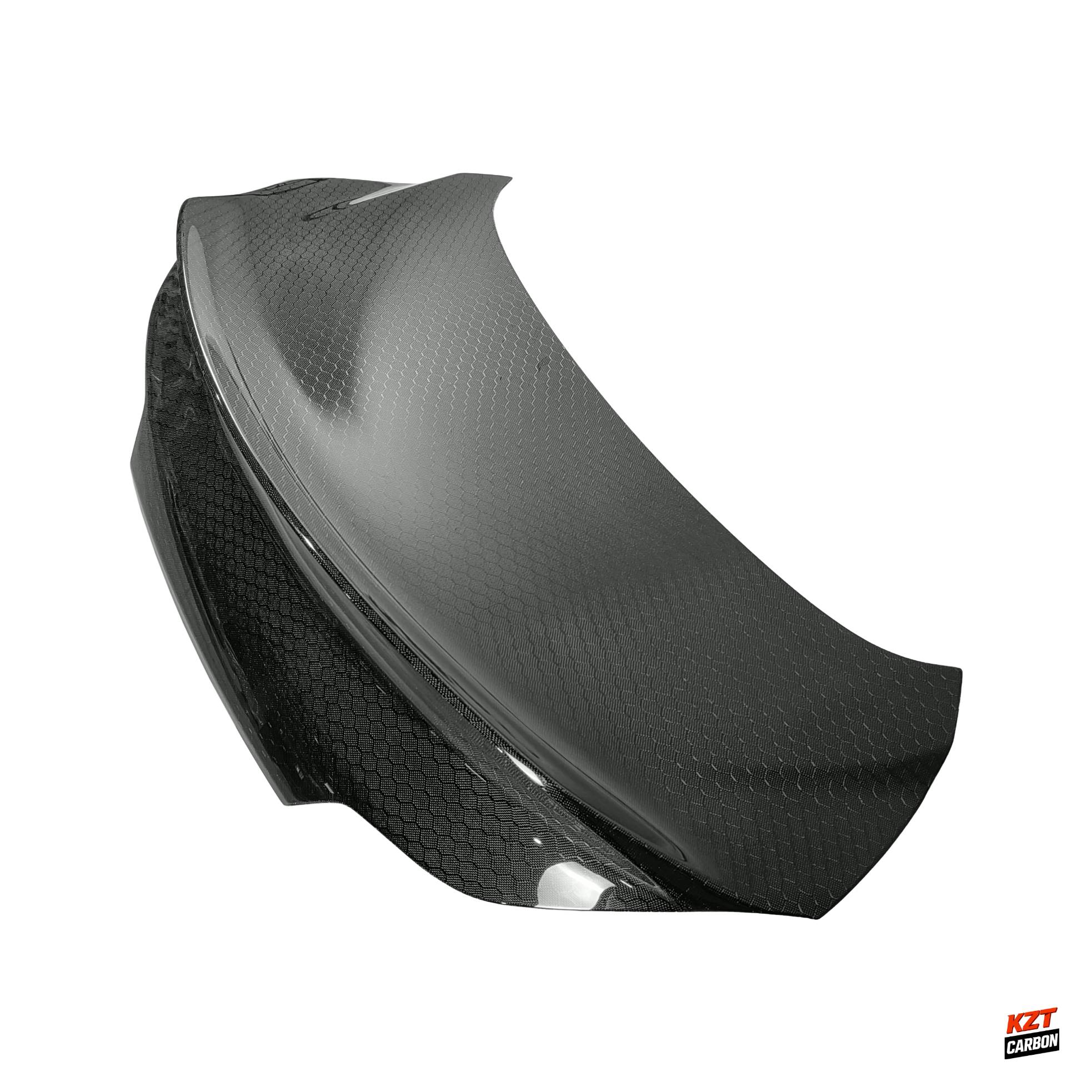 For Infiniti G37 Q40 2 Door Coupe 08-13 HT Style Honeycomb Carbon Rear Trunk (With Camera Hole)