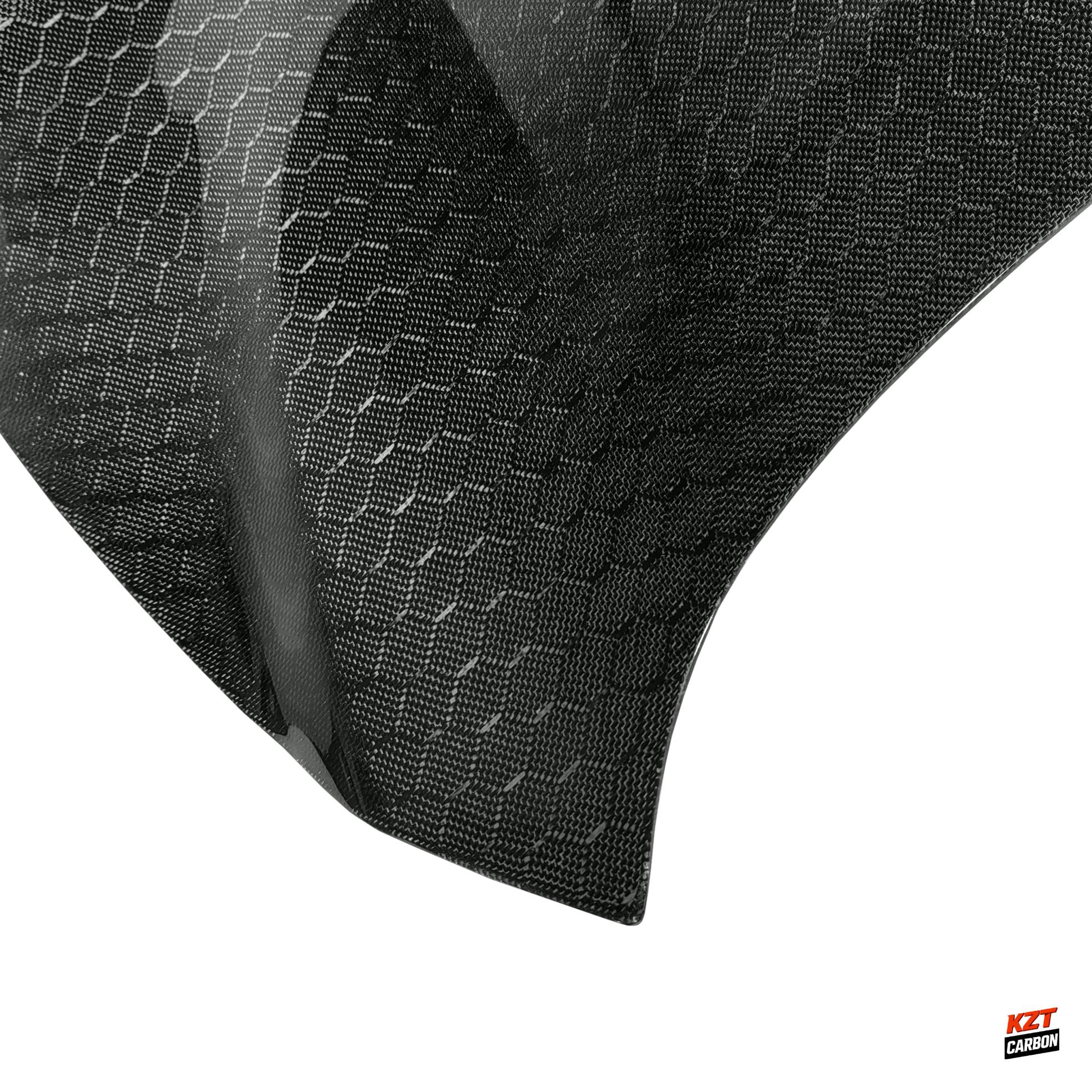 For Infiniti G37 Q40 2 Door Coupe 08-13 HT Style Honeycomb Carbon Rear Trunk (With Camera Hole)