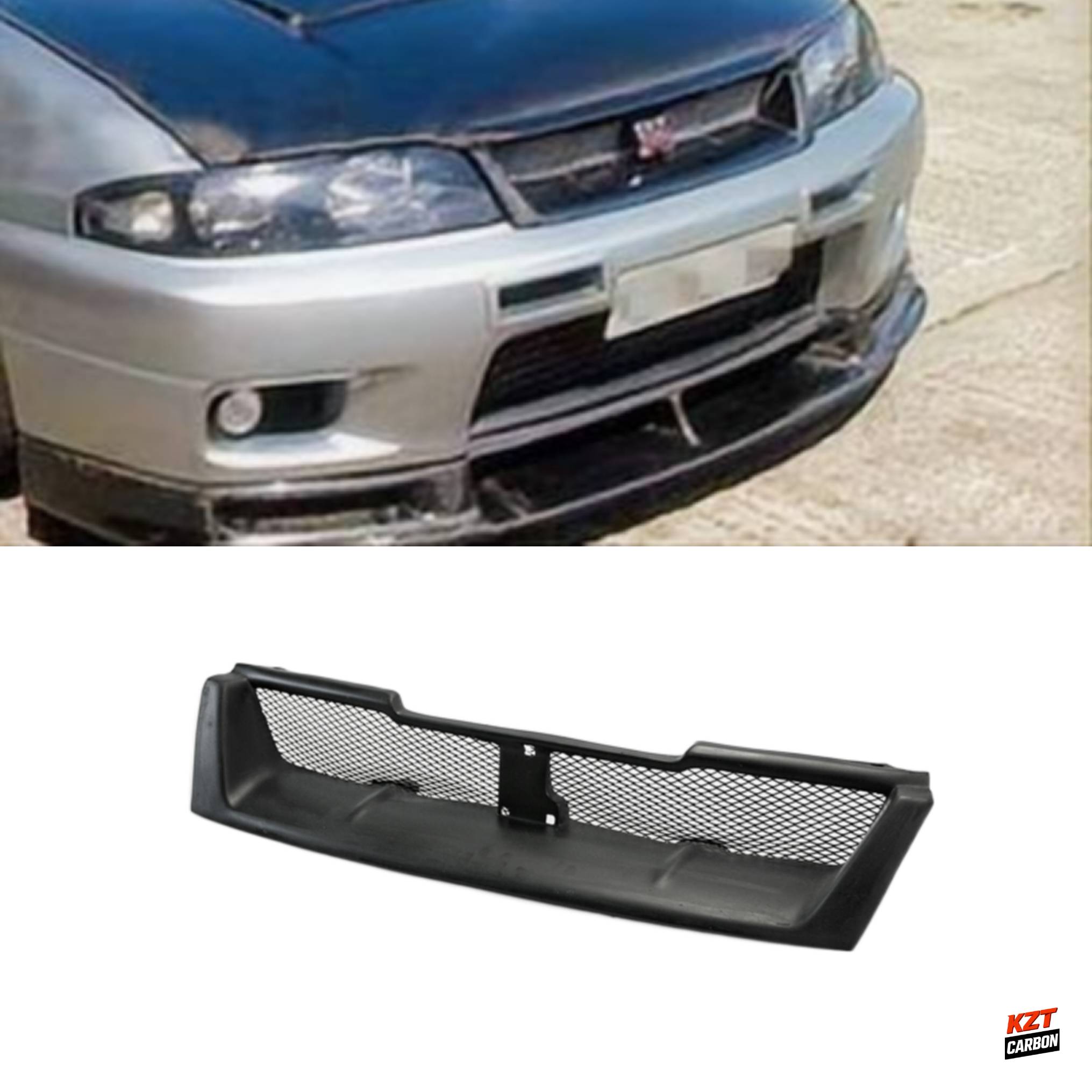 For Nissan Skyline R33 (GTR Only) Coupe 95-98 OE Fiberglass Front Bumper Grille