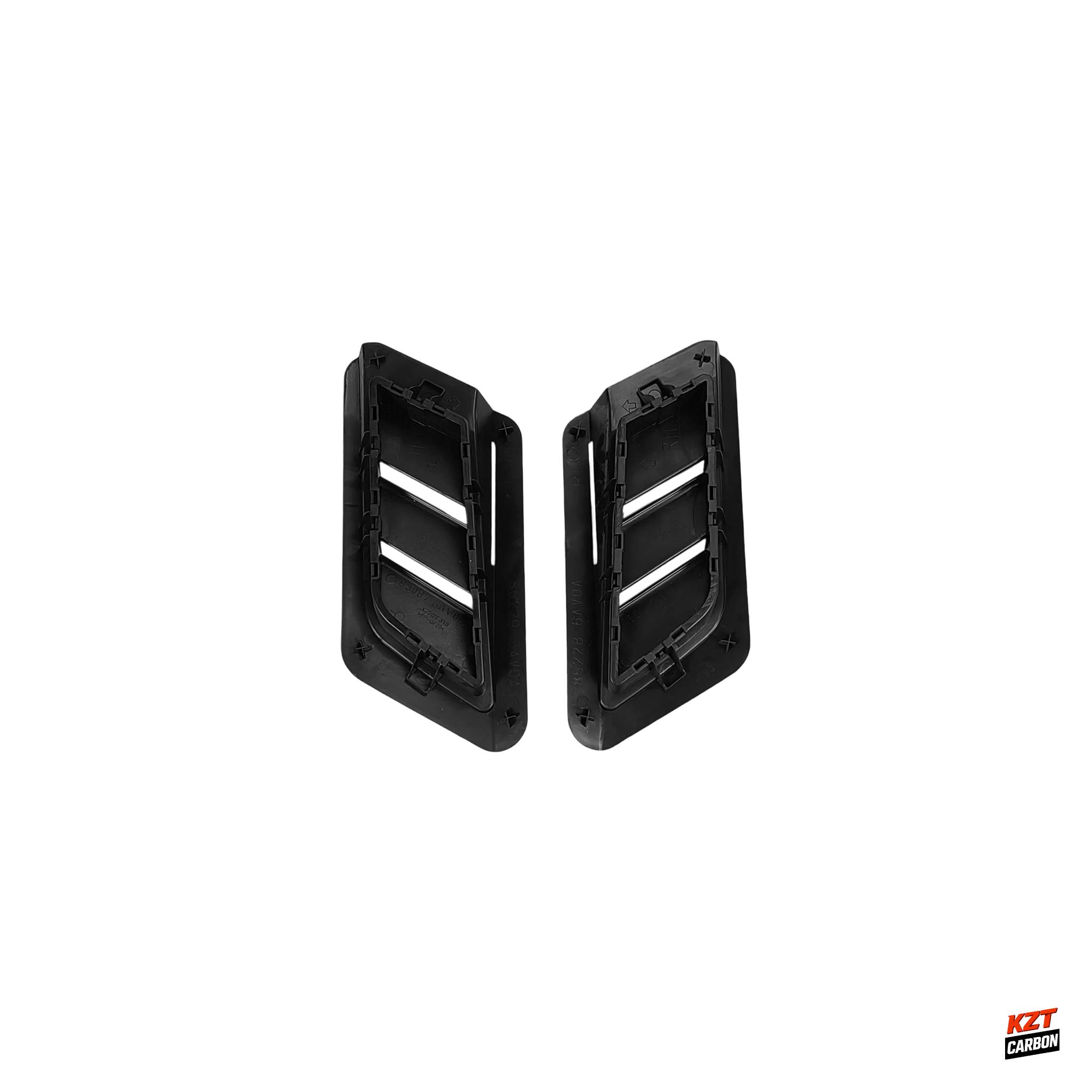 For Nissan 17-22 R35 GTR OE Style ABS Rear Bumper Bottom Lip Side Ducts Pair