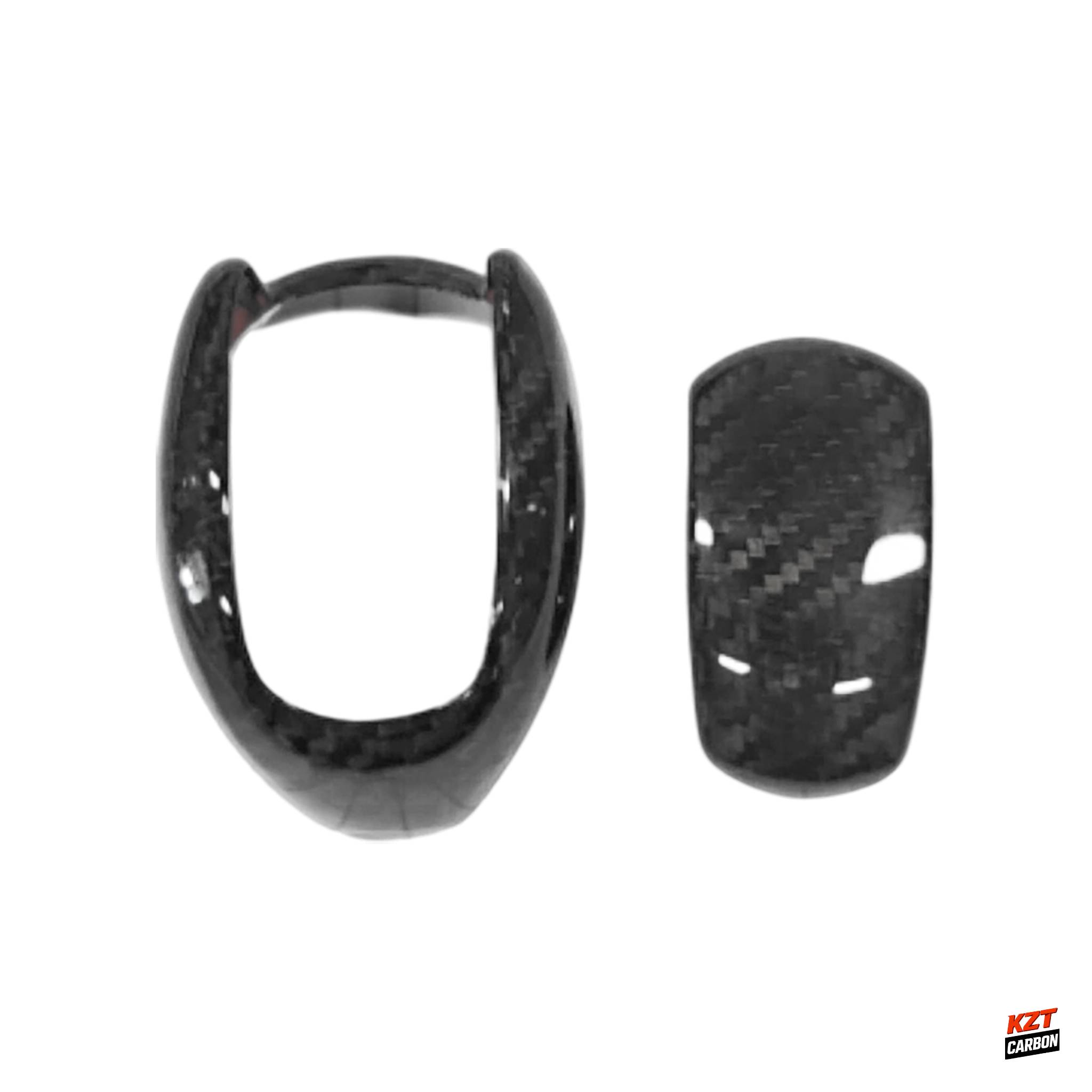 For Nissan GTR R35 07-16 Dry Carbon OE Style Center Console Gear Knob Cover 2pcs
