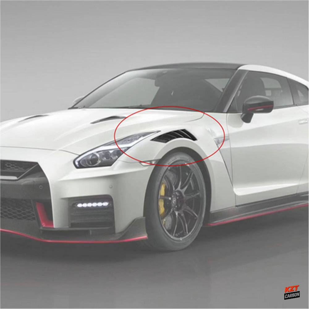 For Nissan R35 GTR 08-17 NIS Style Fender Vent Duct Fiberglass Unpaint Pair