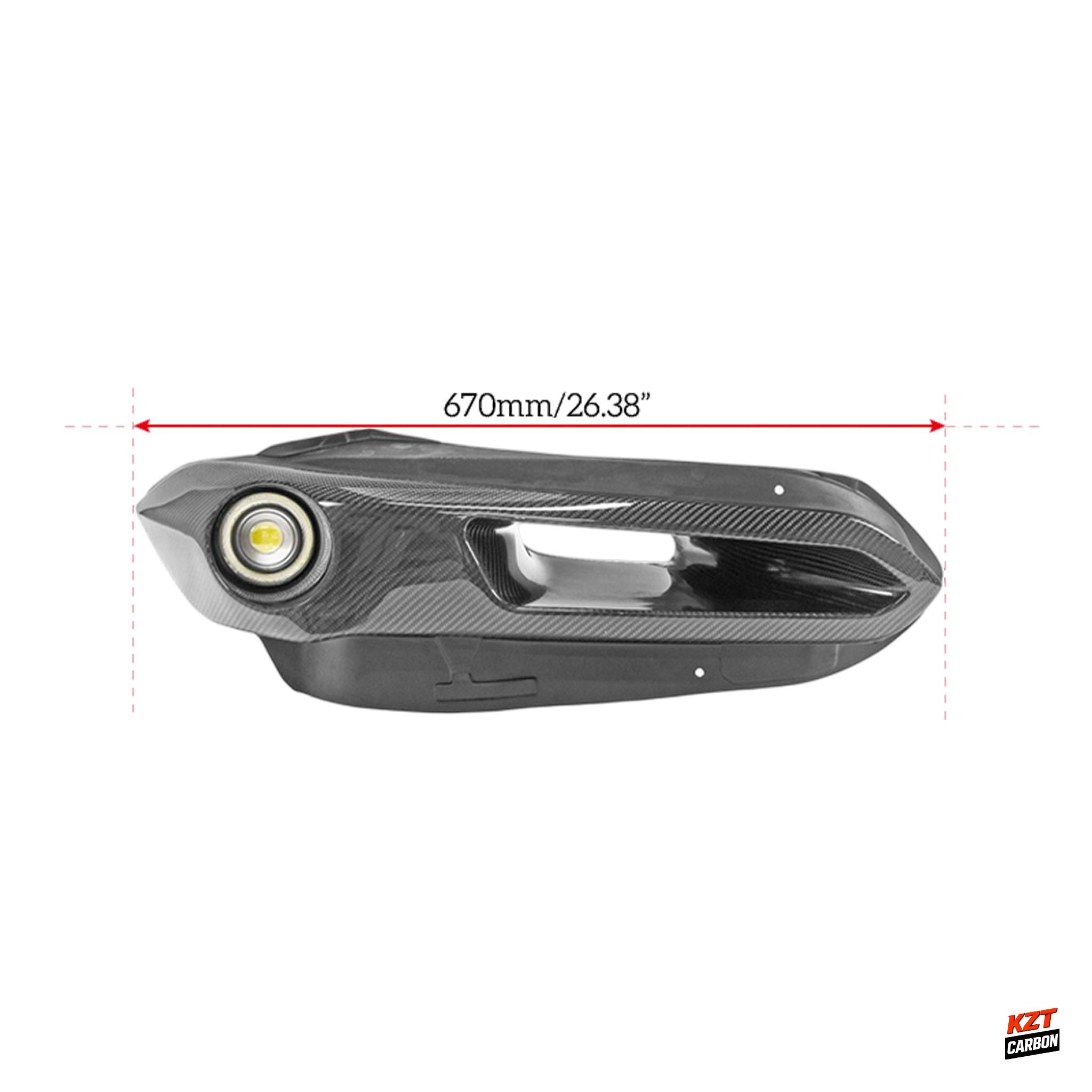 For Honda Civic Type R FL5 23-24 Carbon EPA2 Front Headlight Duct RHS 1piece