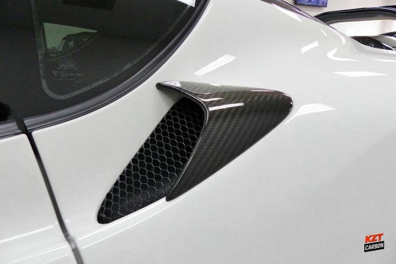 For 10-14 Lotus Evora Evora S Evora 400 KZ Carbon Fiber Rear Fender Side Scoops