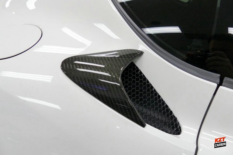 For 10-14 Lotus Evora Evora S Evora 400 KZ Carbon Fiber Rear Fender Side Scoops