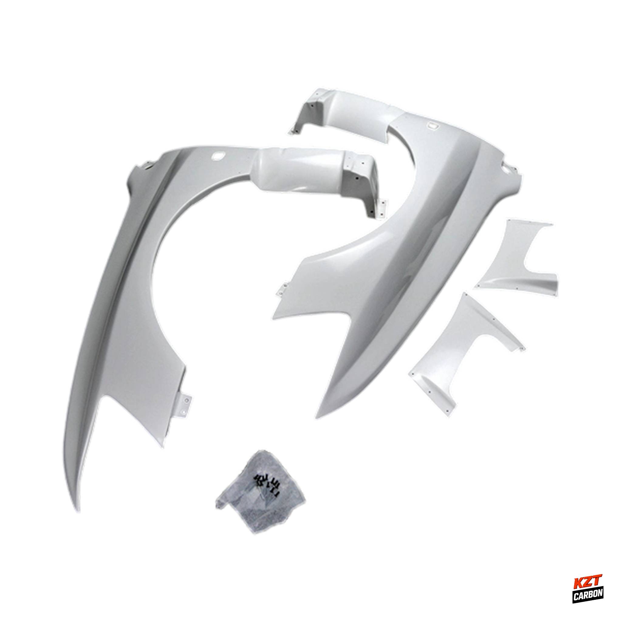 For Mitsubishi Evolution EVO 8 9 VRS Style Fiberglass Front Vented Fender Pair